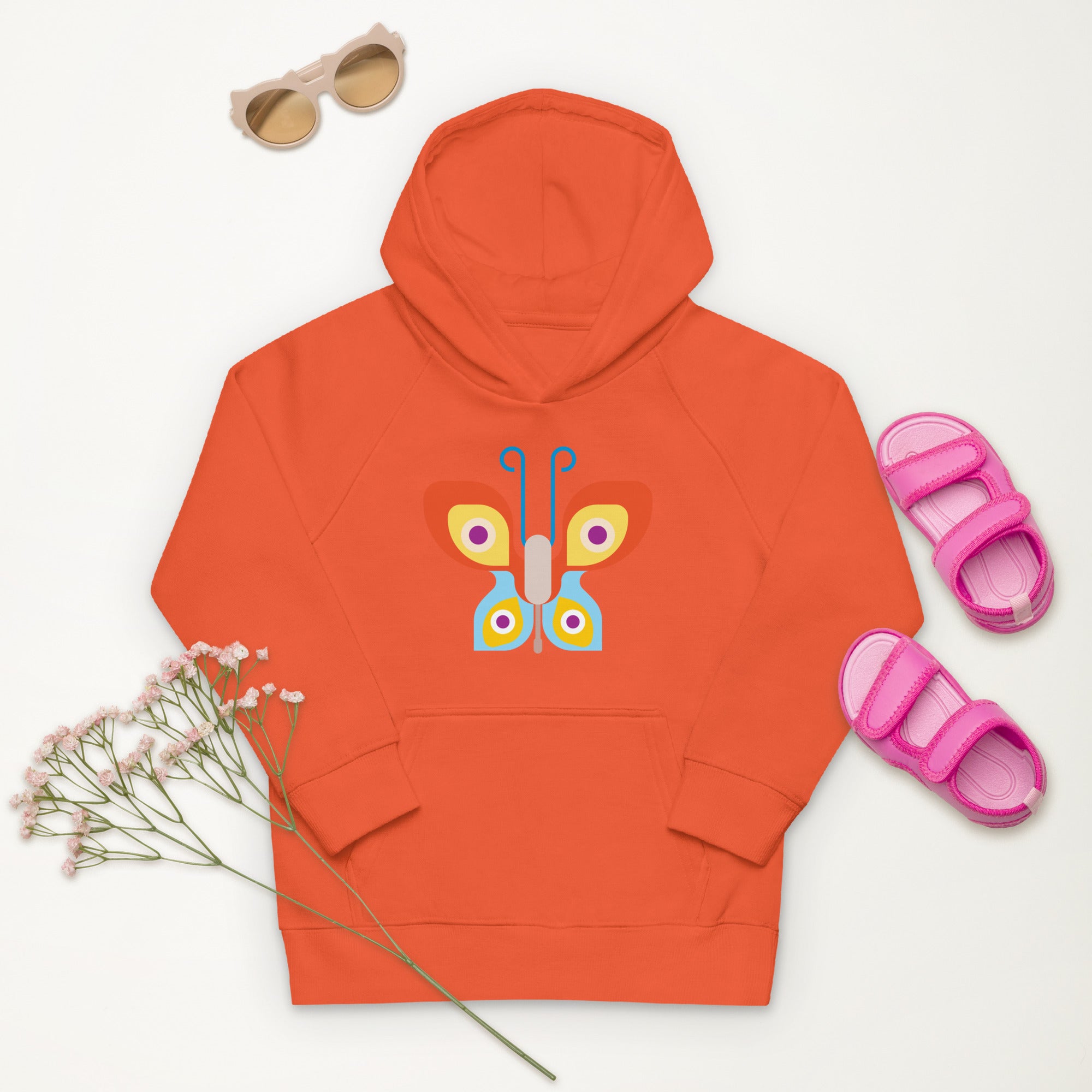 Kids eco hoodie Butterfly