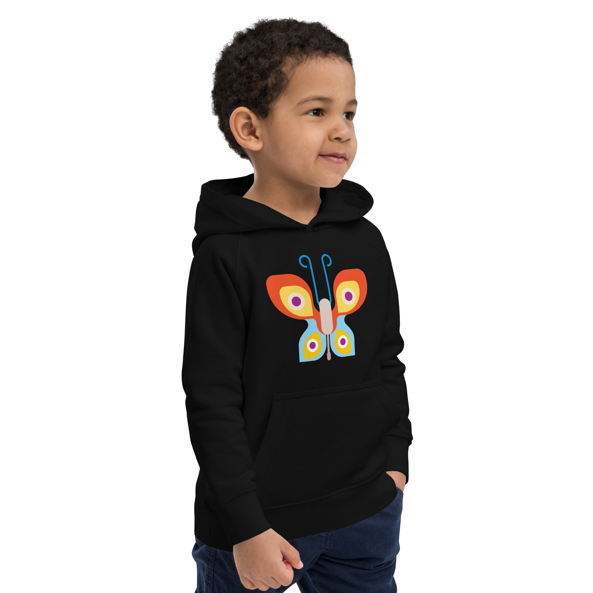 Kids eco hoodie Butterfly