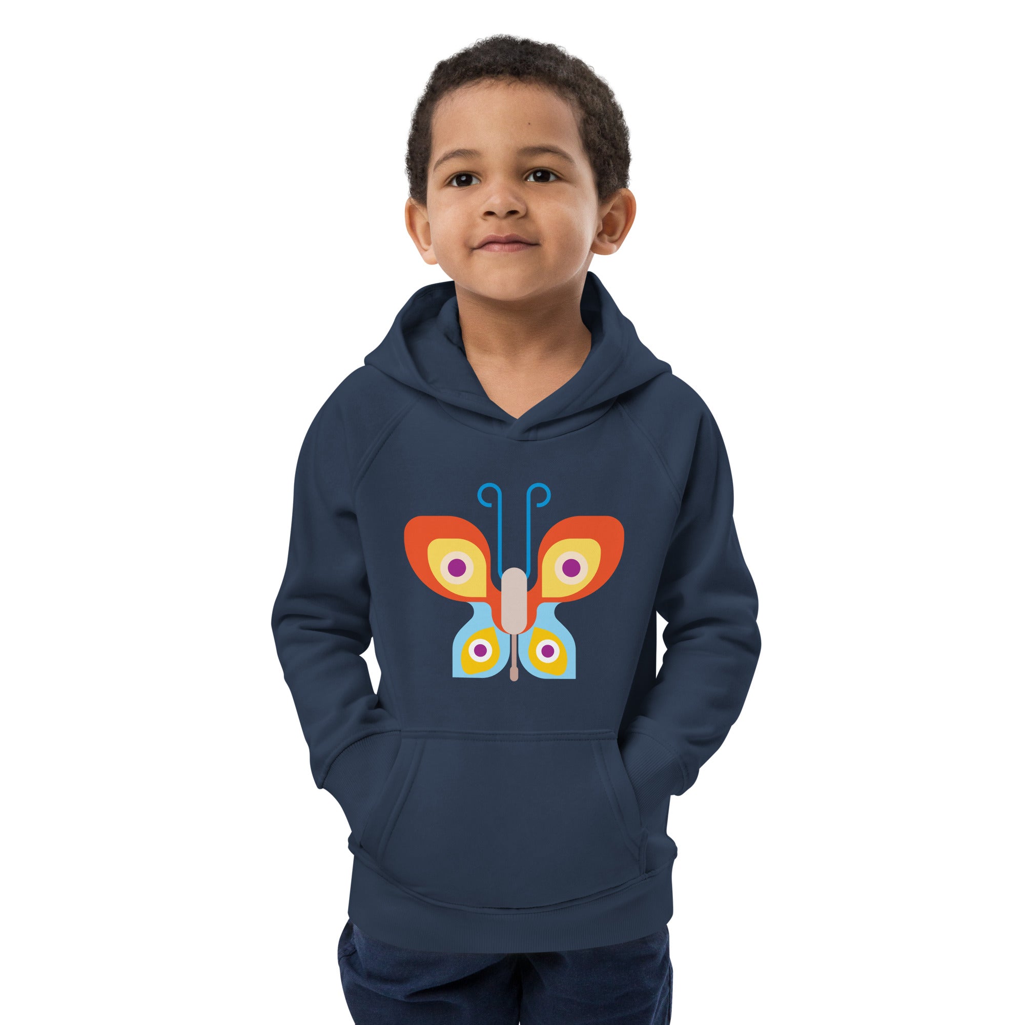 Kids eco hoodie Butterfly