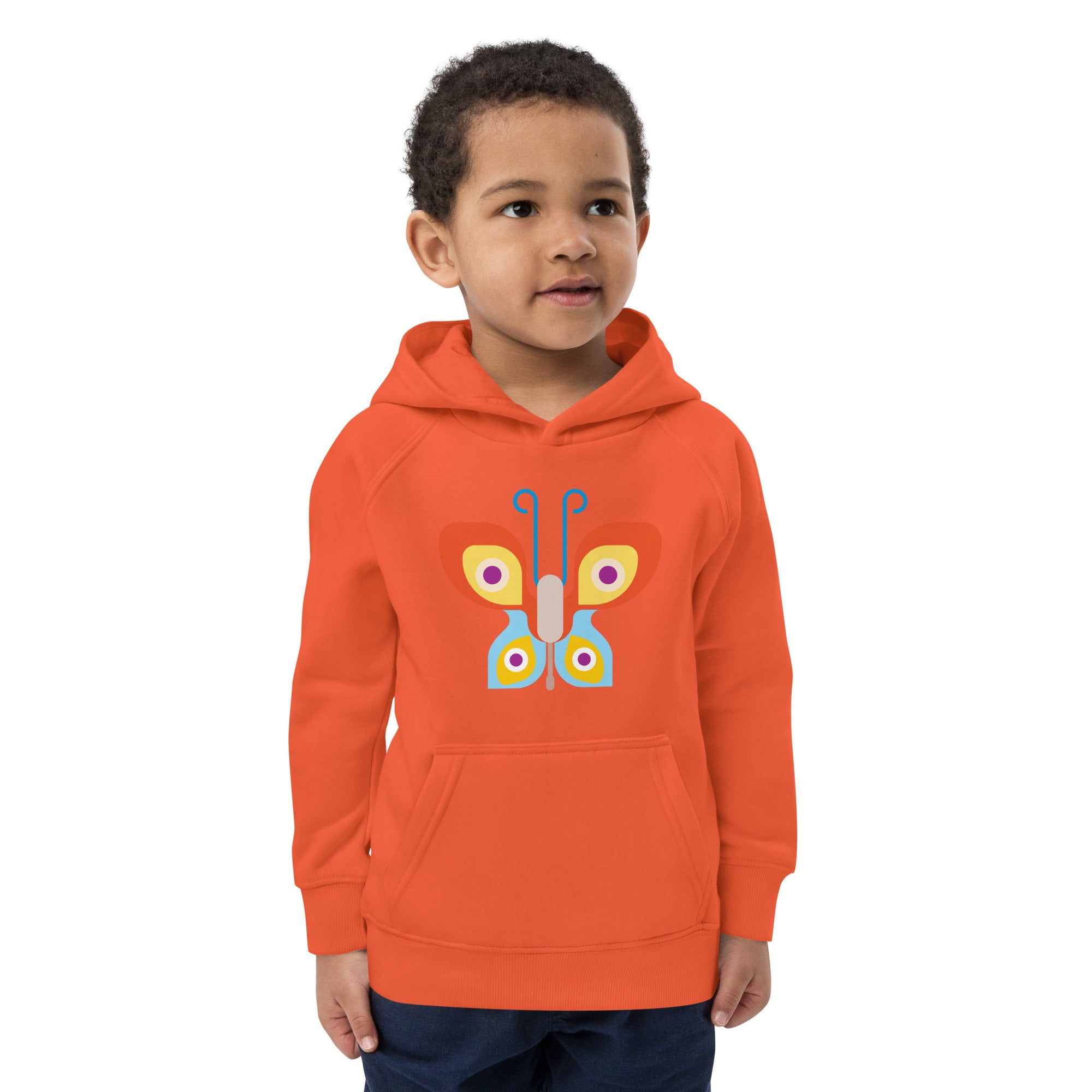 Kids eco hoodie Butterfly