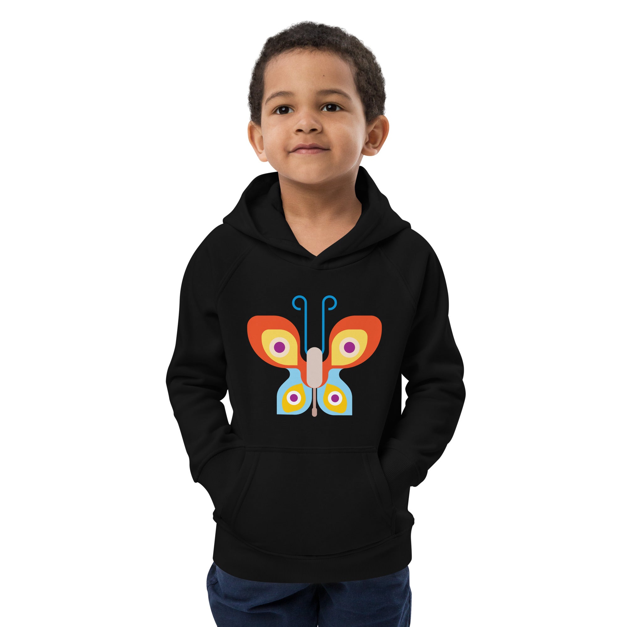 Kids eco hoodie Butterfly