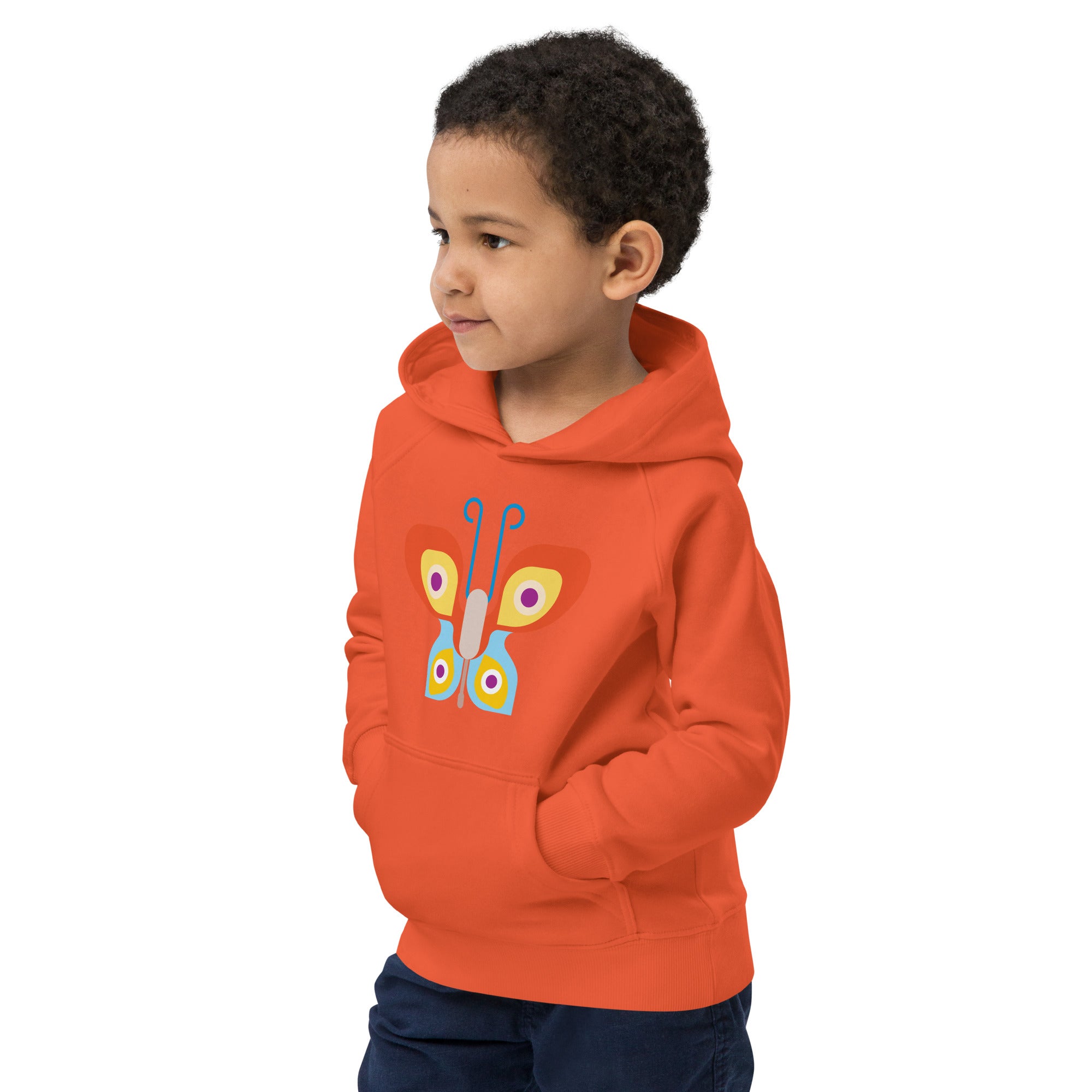 Kids eco hoodie Butterfly