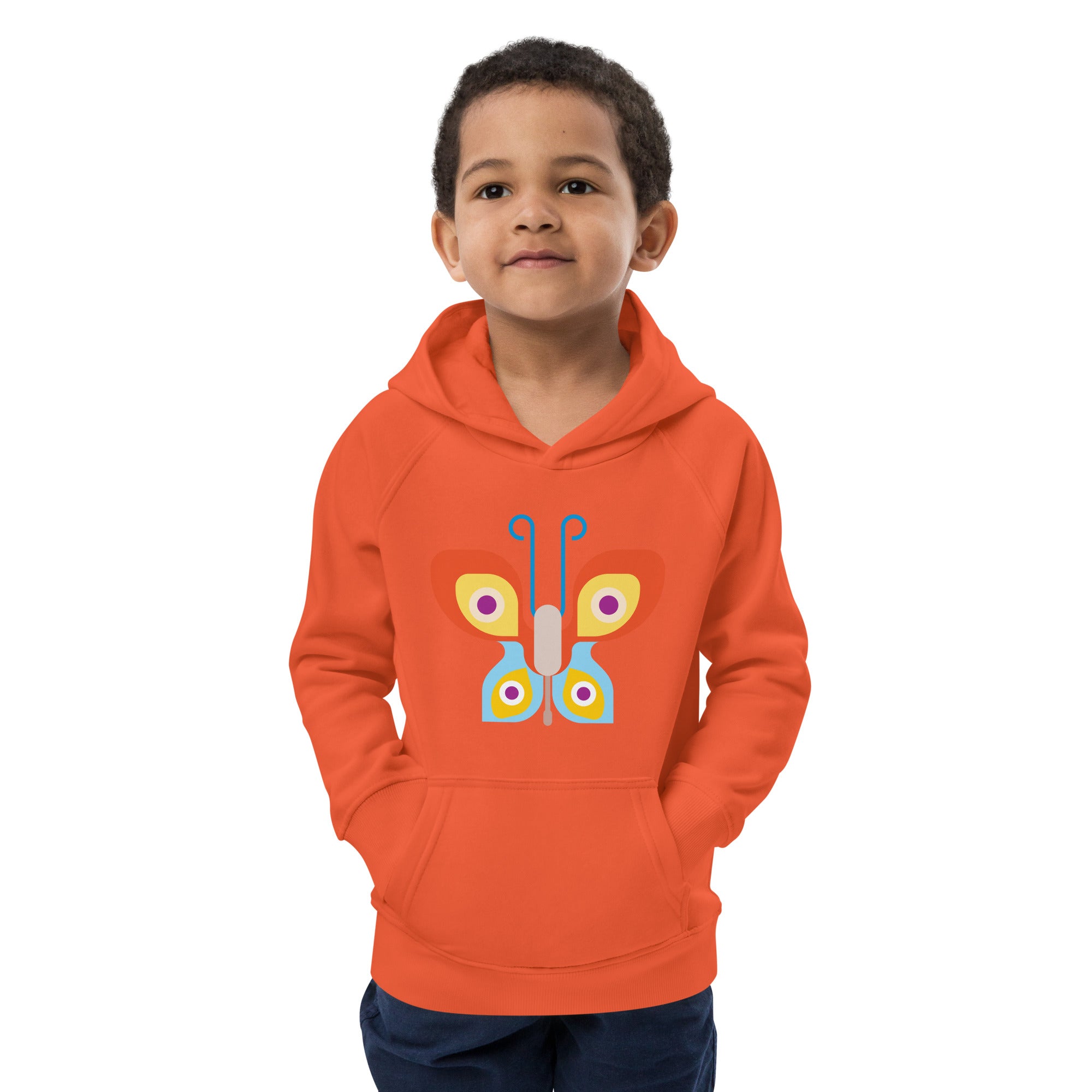 Kids eco hoodie Butterfly