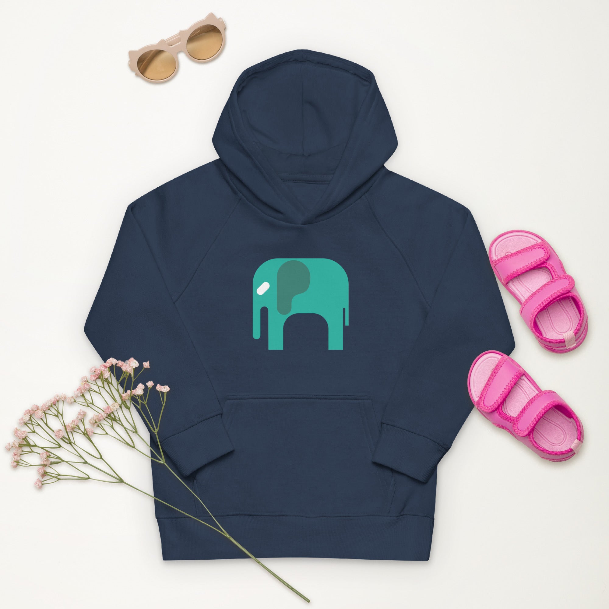 Kids eco hoodie Elephant