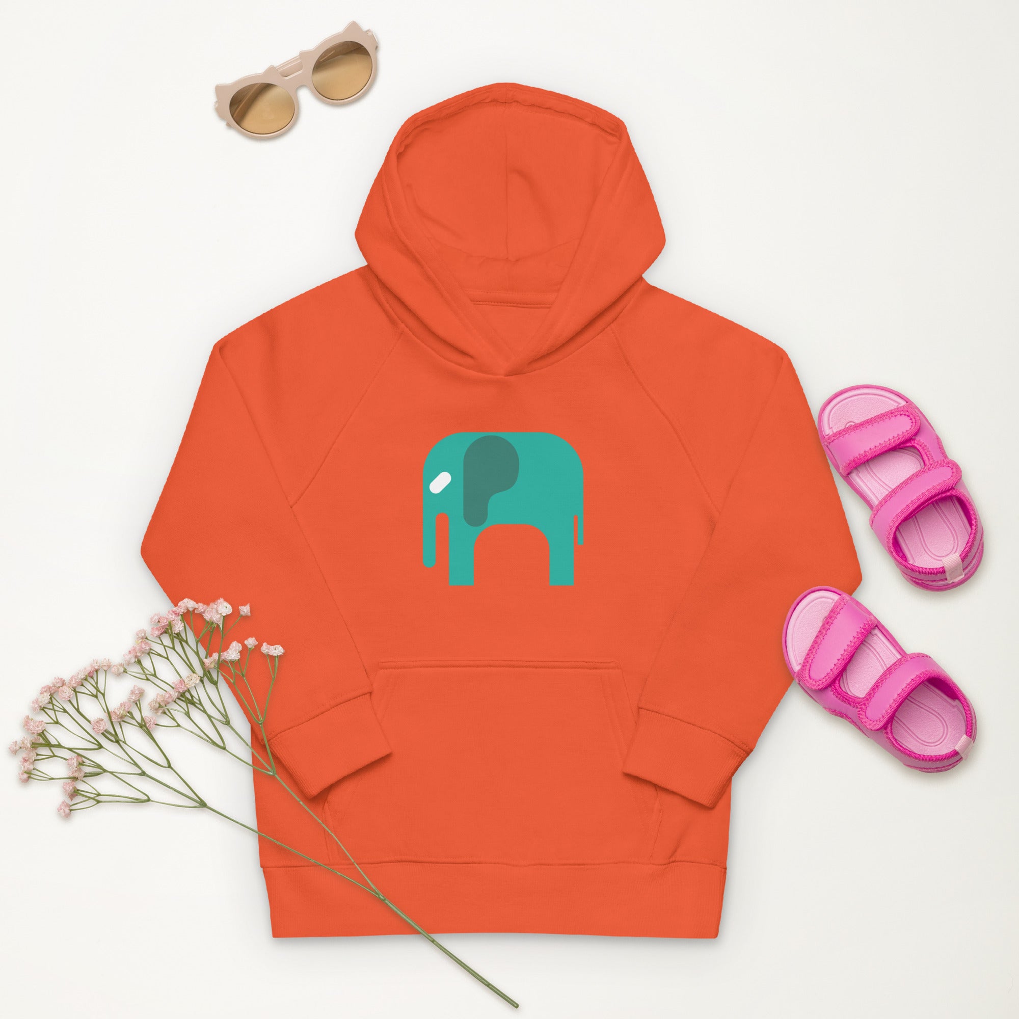 Kids eco hoodie Elephant