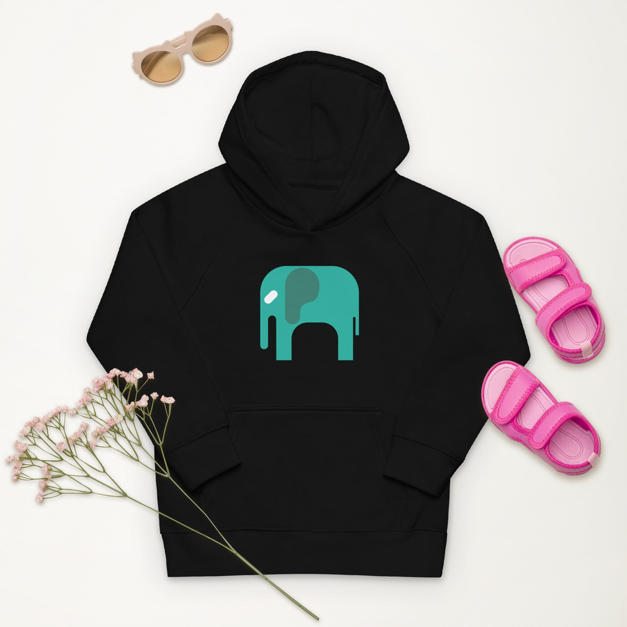 Kids eco hoodie Elephant