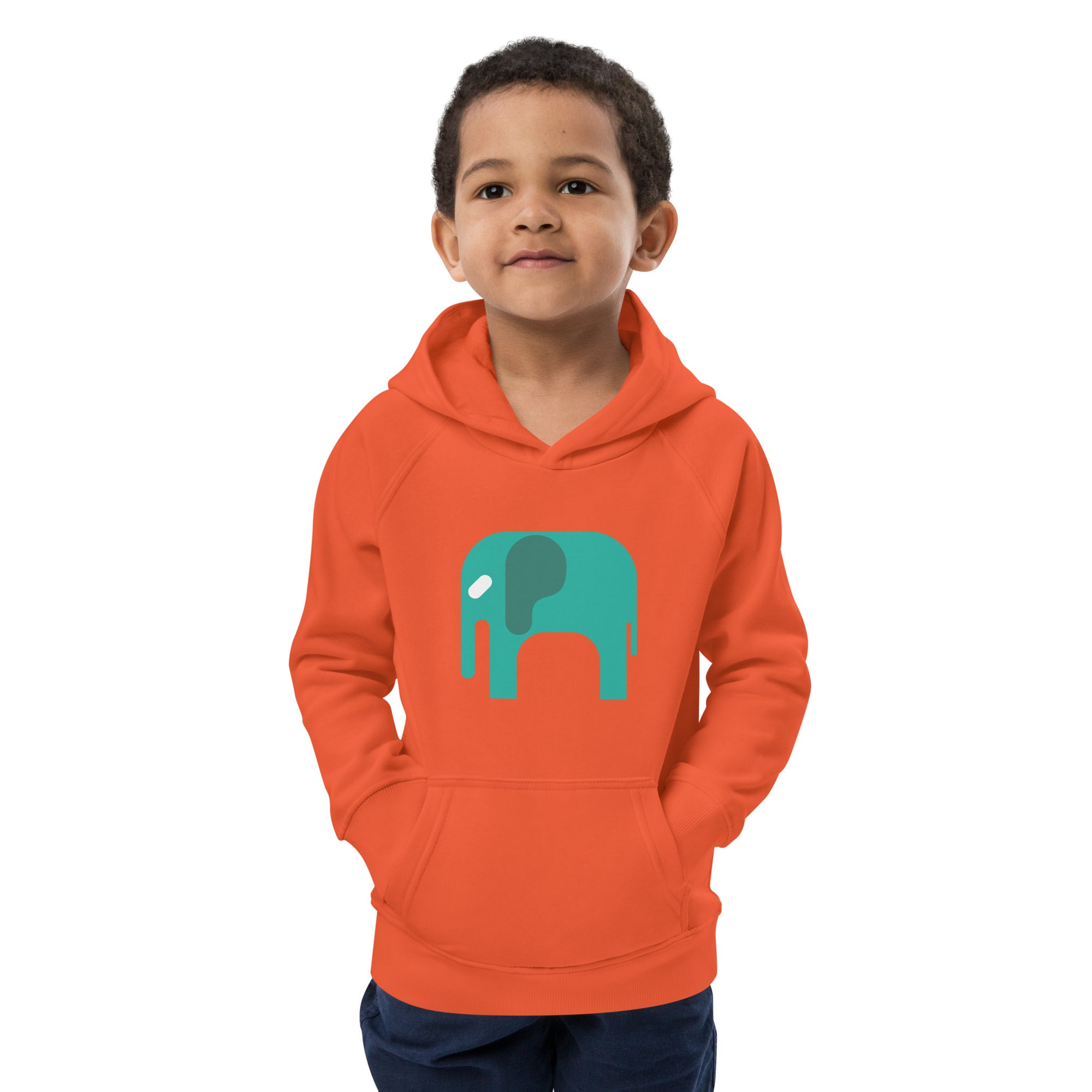 Kids eco hoodie Elephant