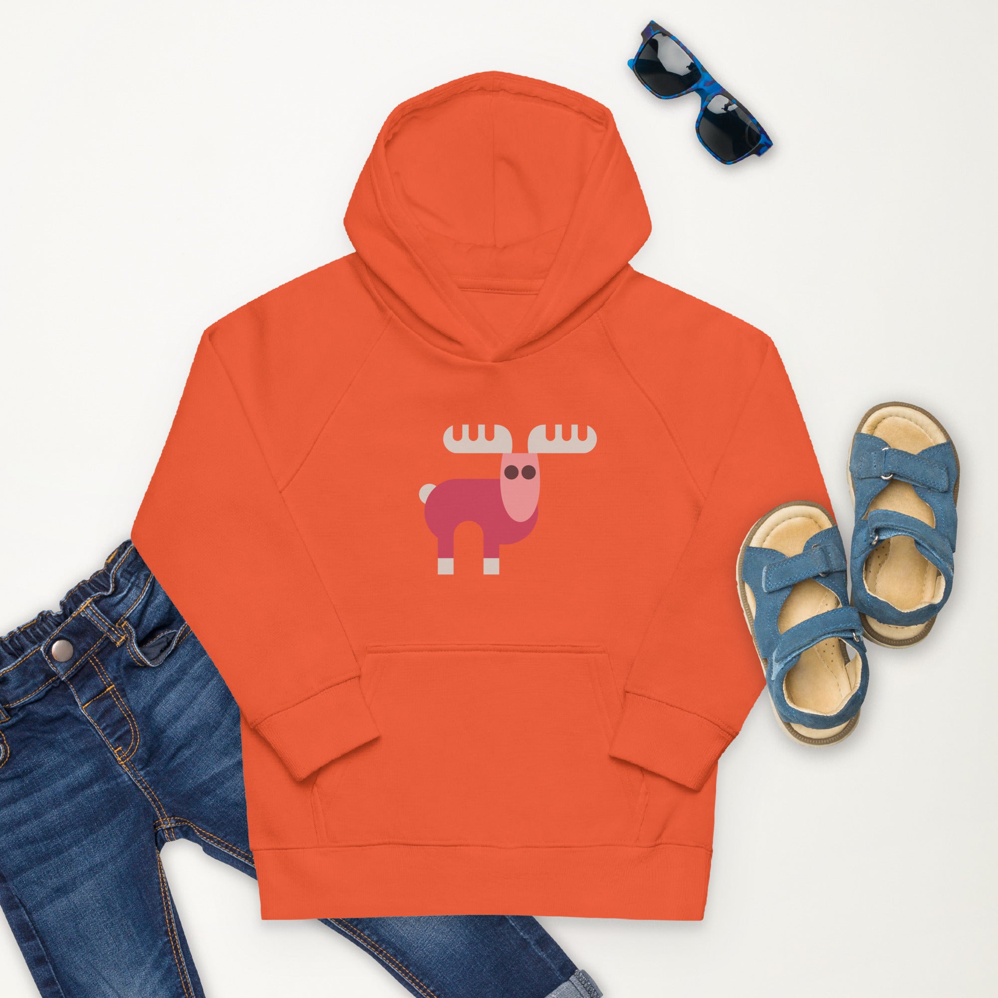 Kids eco hoodie Elk