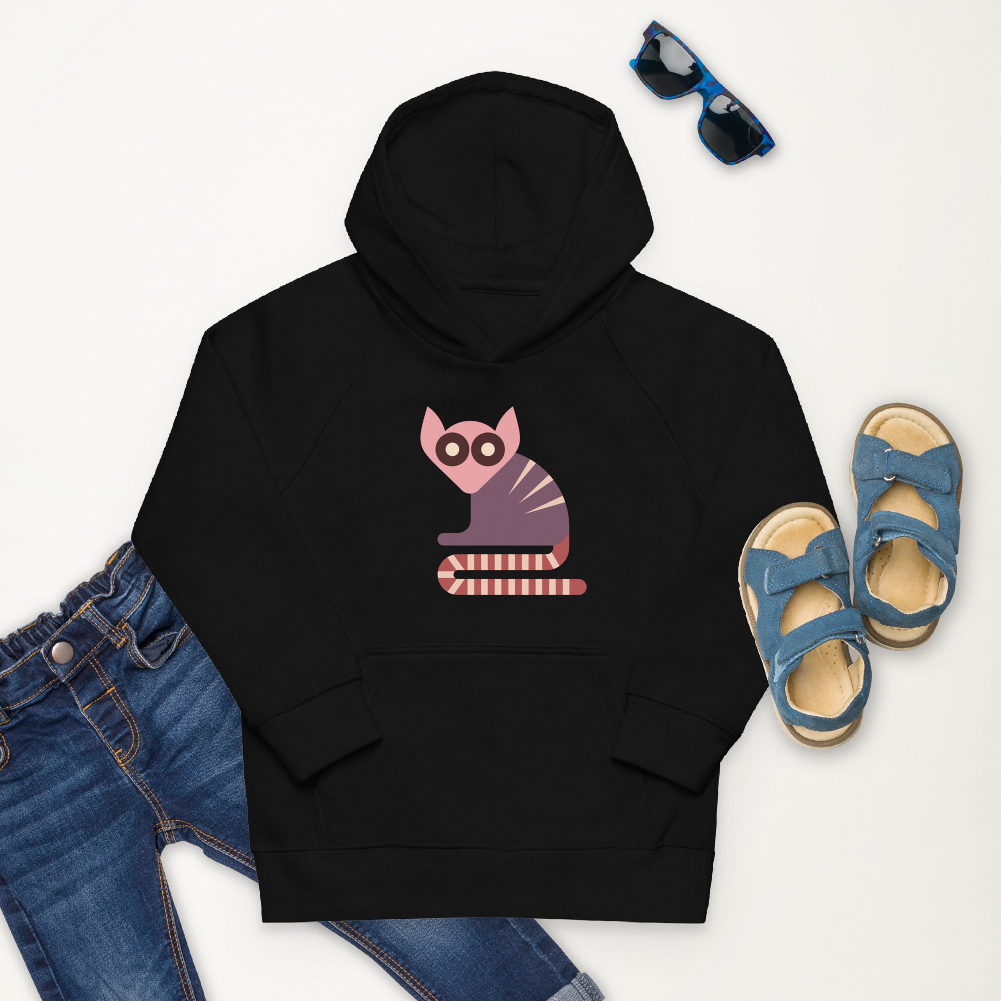 Kids eco hoodie Lemurs