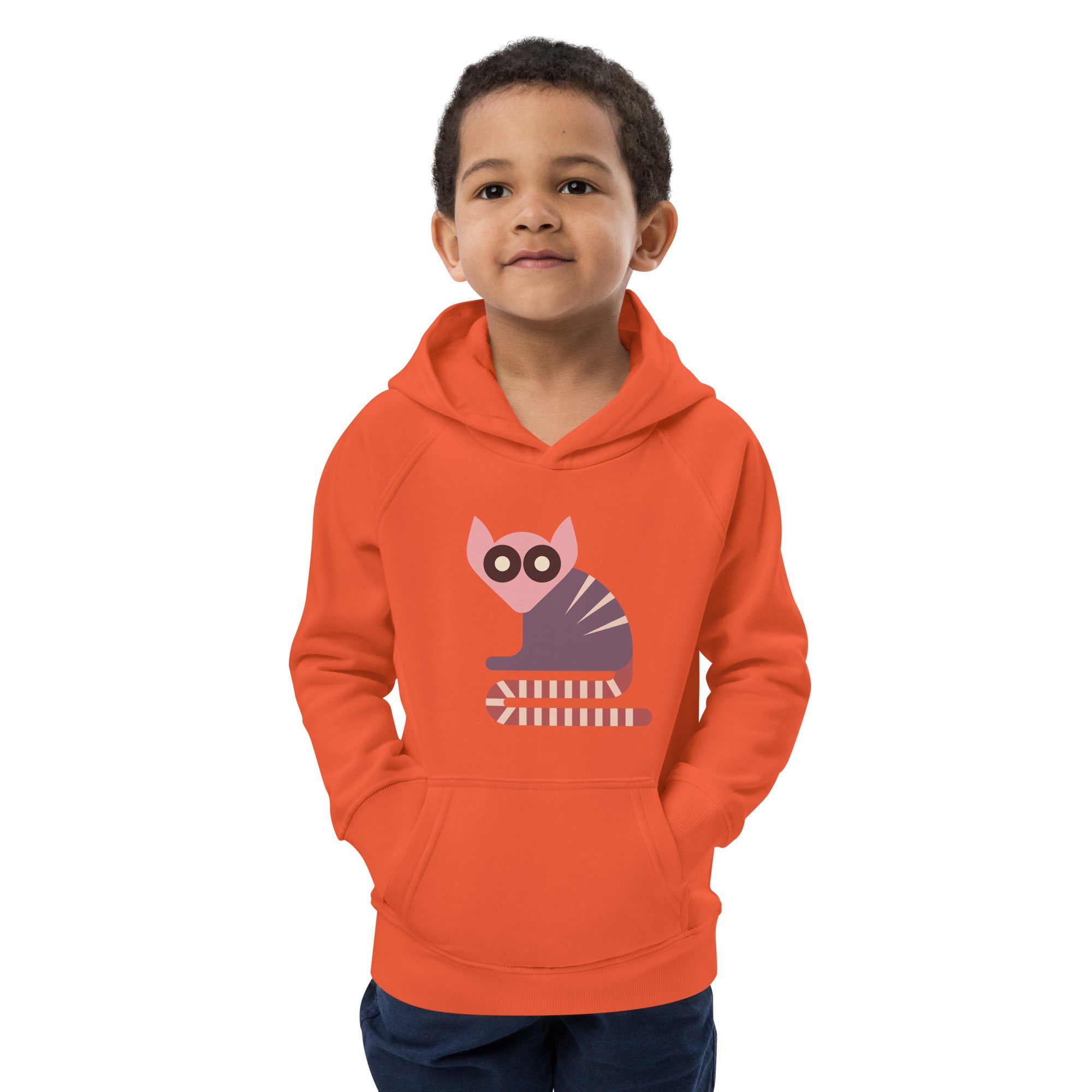 Kids eco hoodie Lemurs