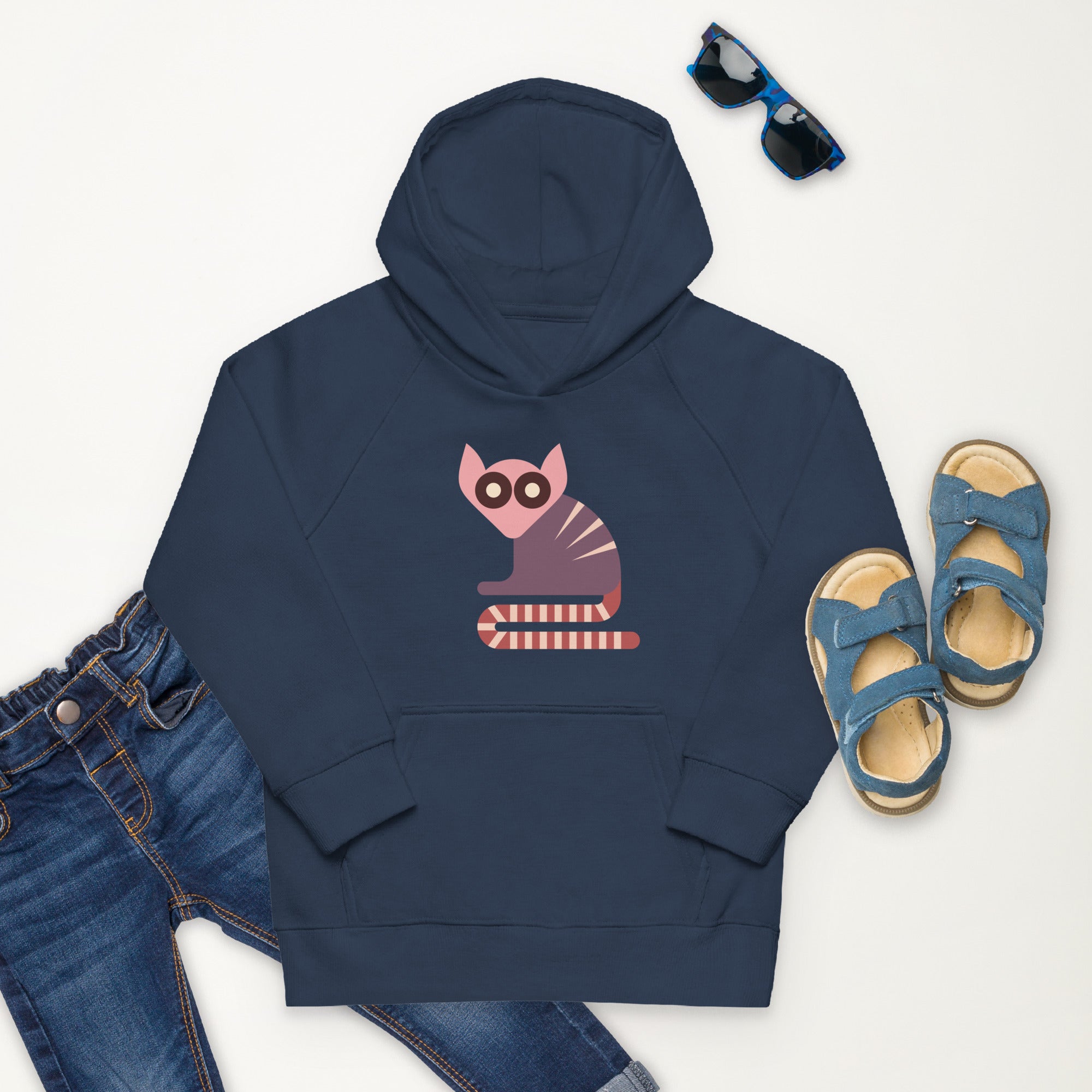 Kids eco hoodie Lemurs