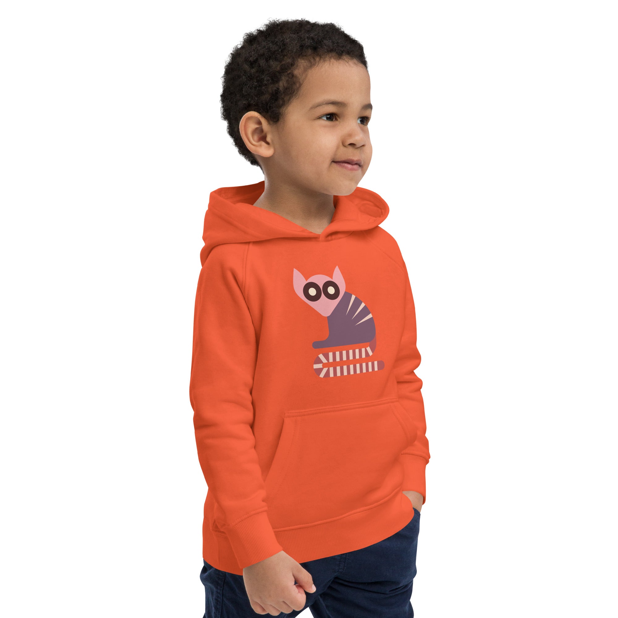 Kids eco hoodie Lemurs