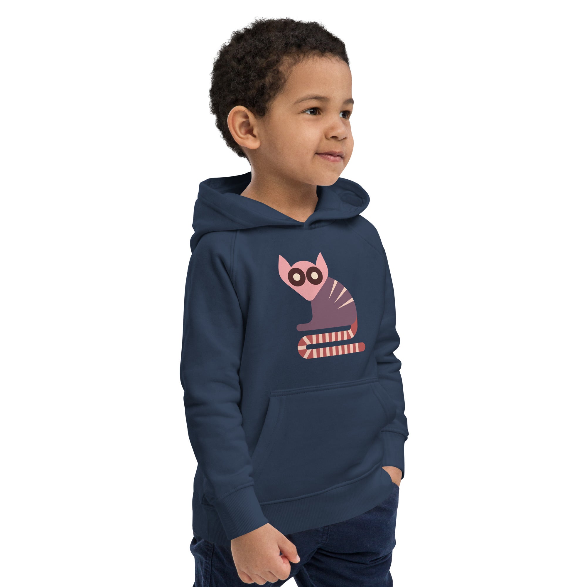 Kids eco hoodie Lemurs