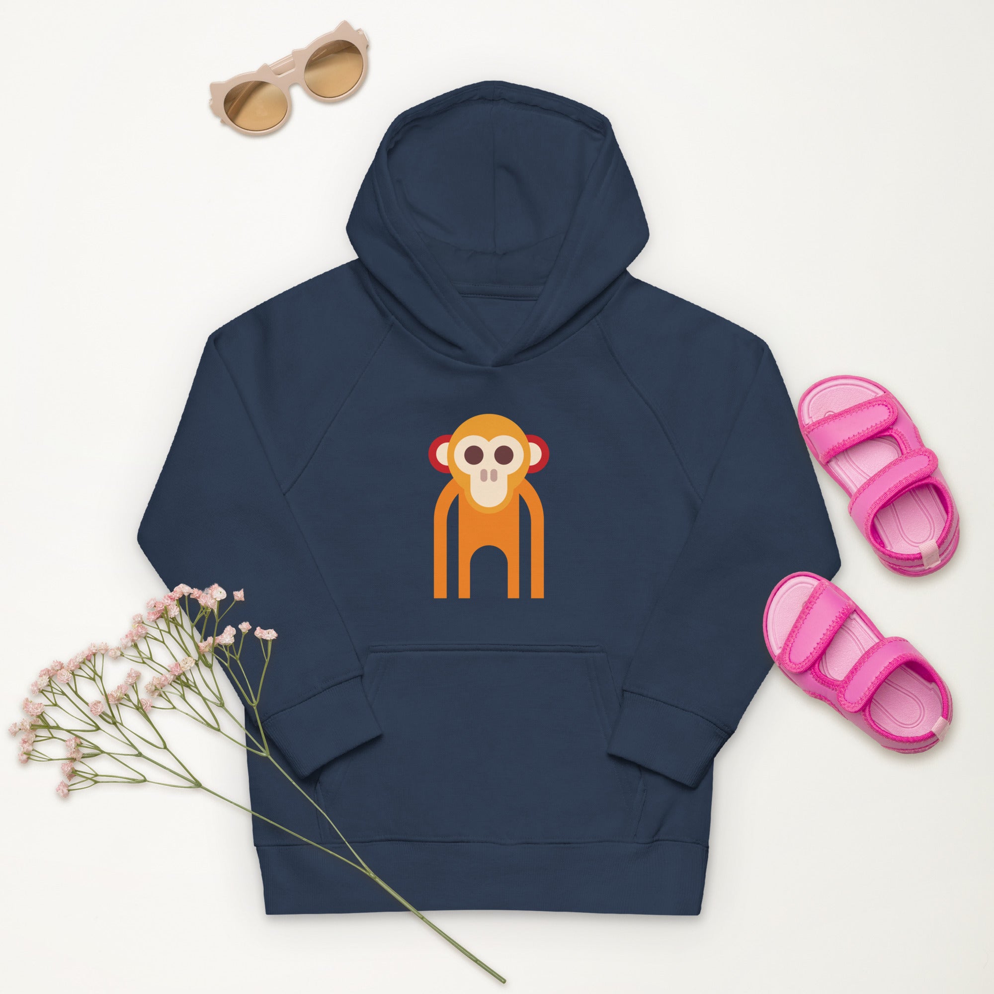 Kids eco hoodie Monkey I