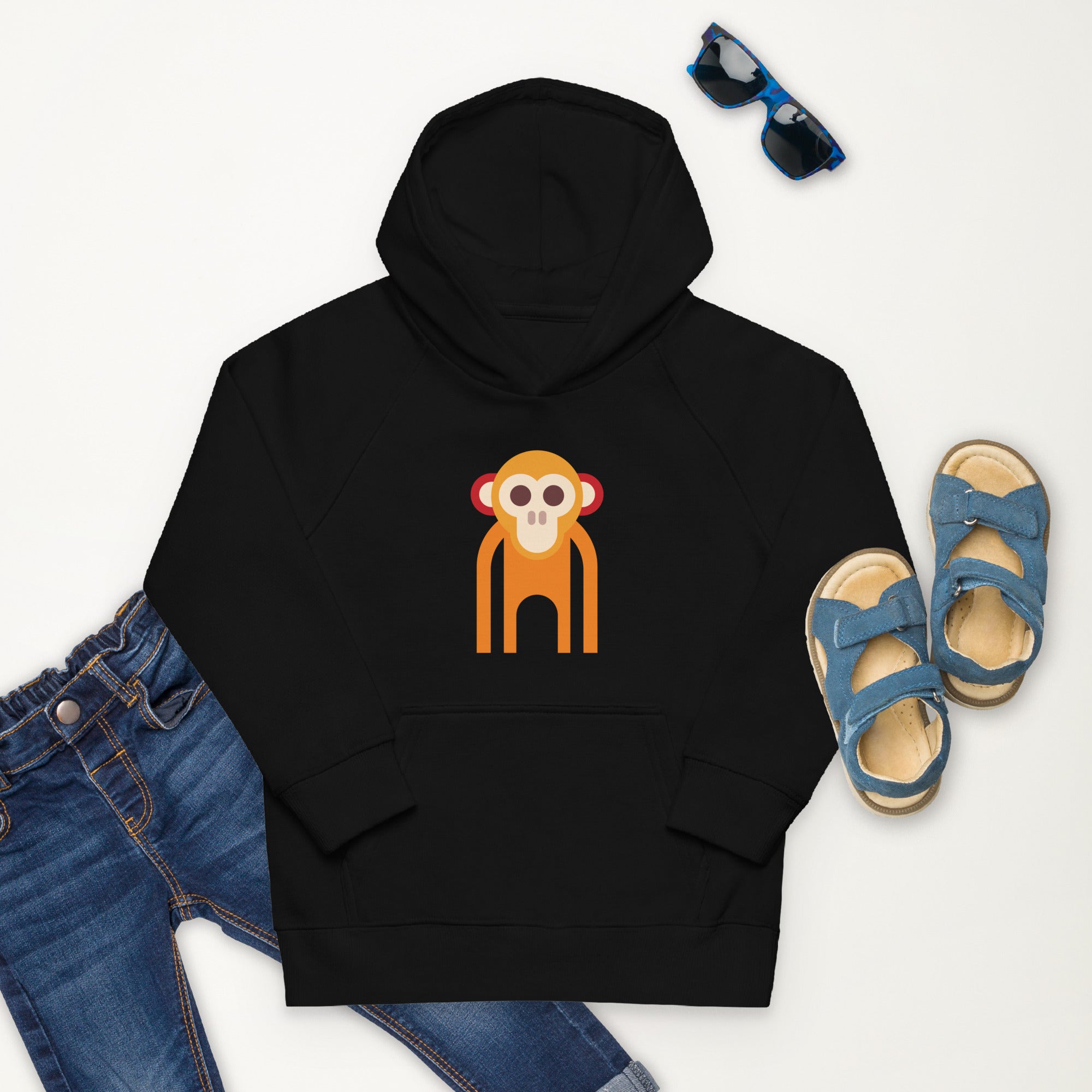 Kids eco hoodie Monkey I