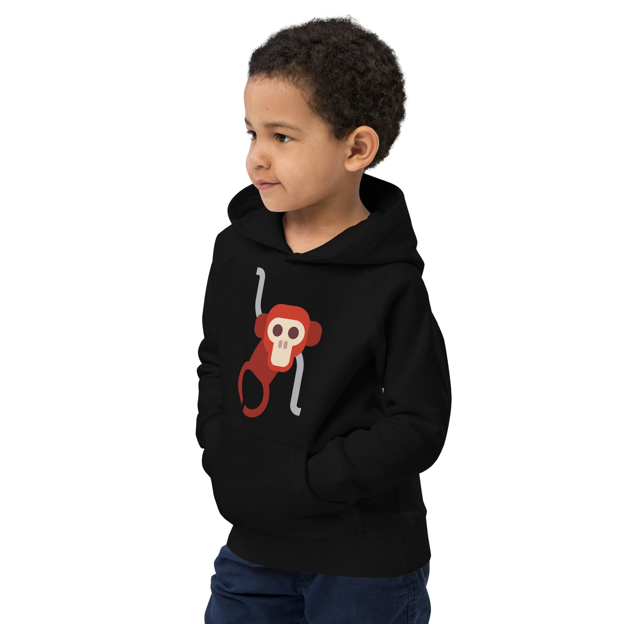 Kids eco hoodie Monkey II