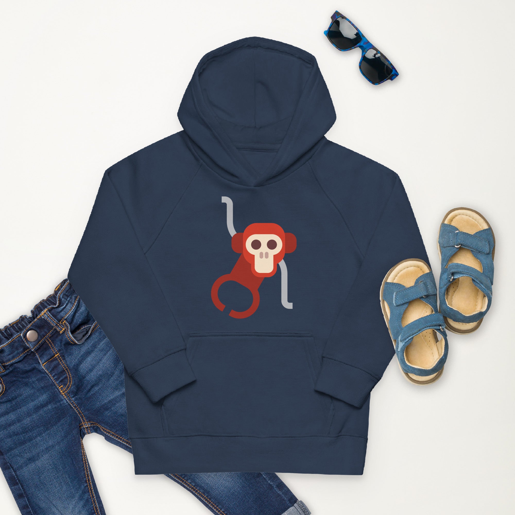 Kids eco hoodie Monkey II