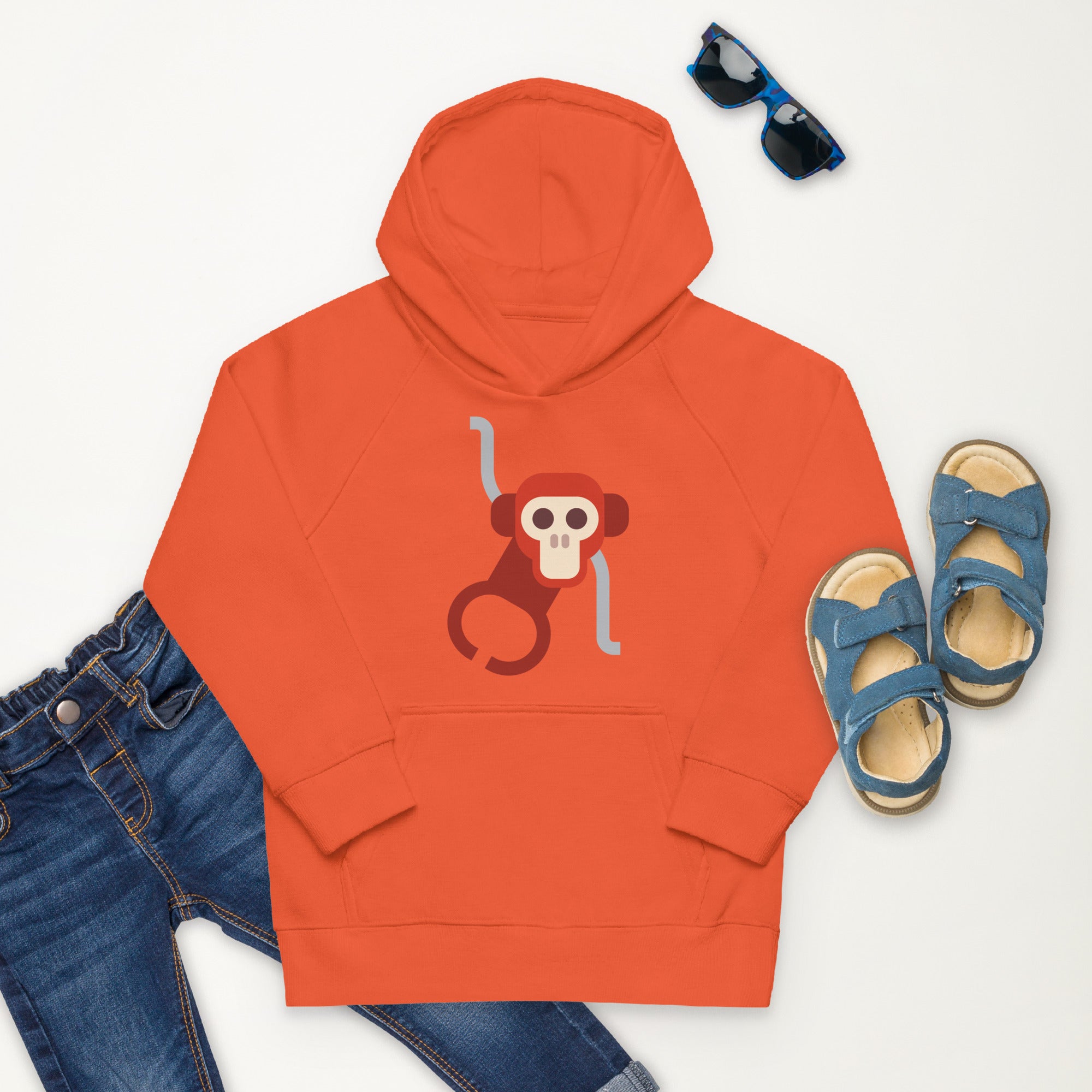 Kids eco hoodie Monkey II