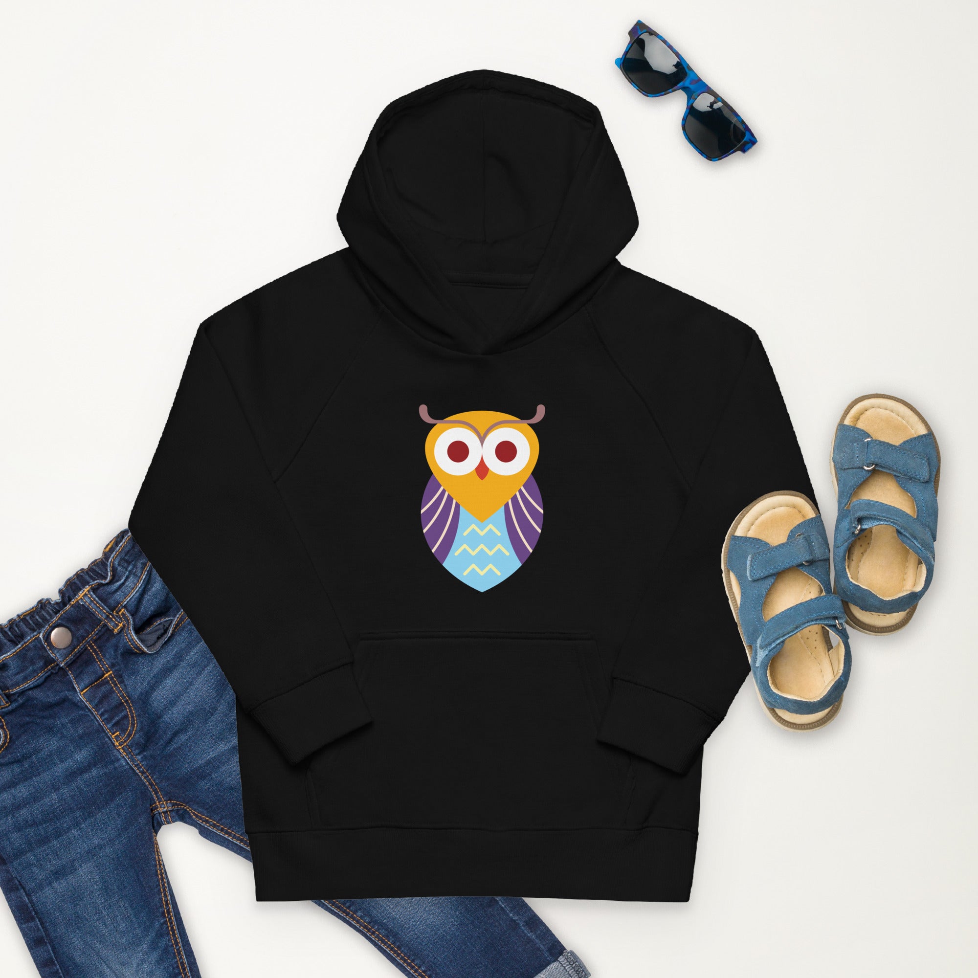 Kids eco hoodie Owl I