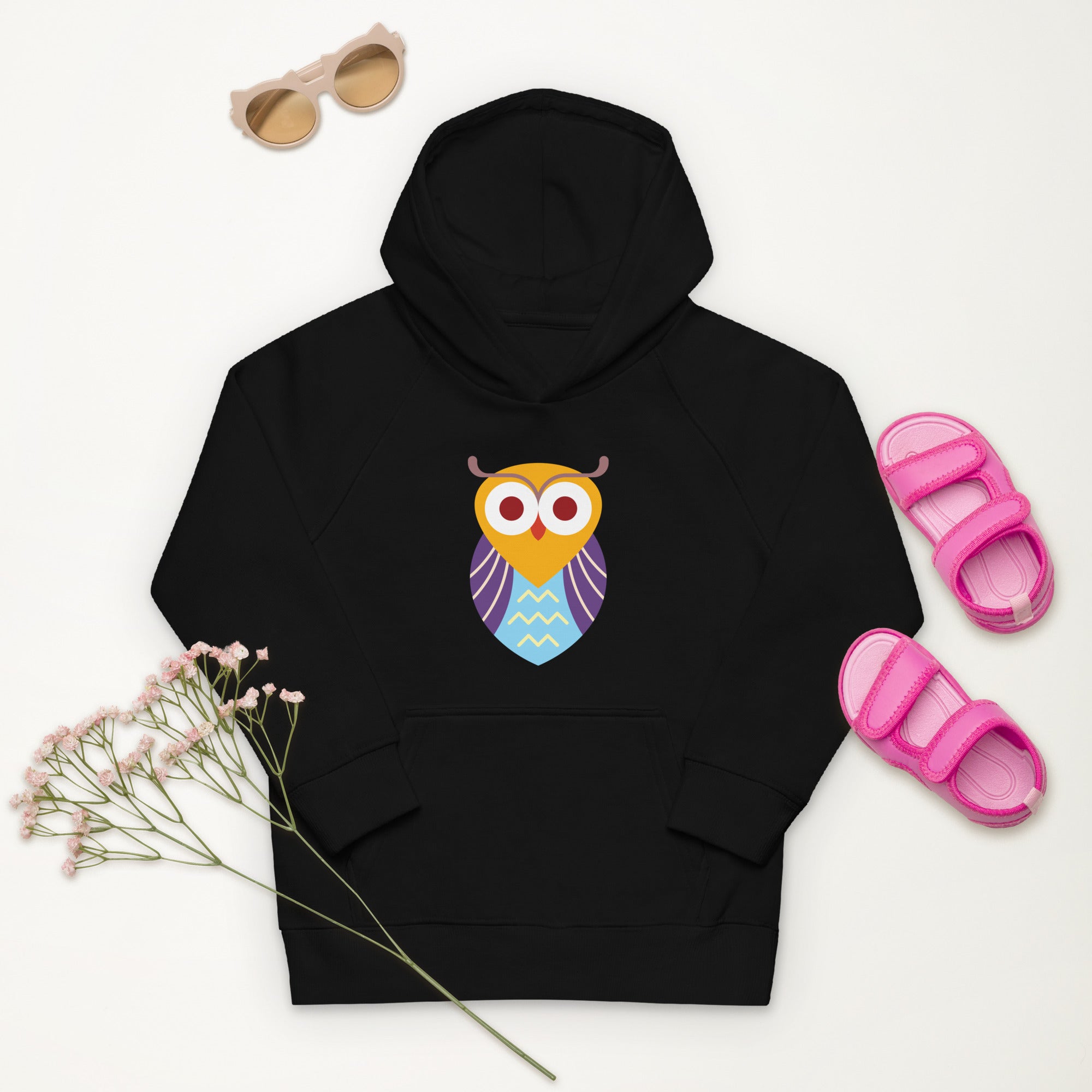 Kids eco hoodie Owl I