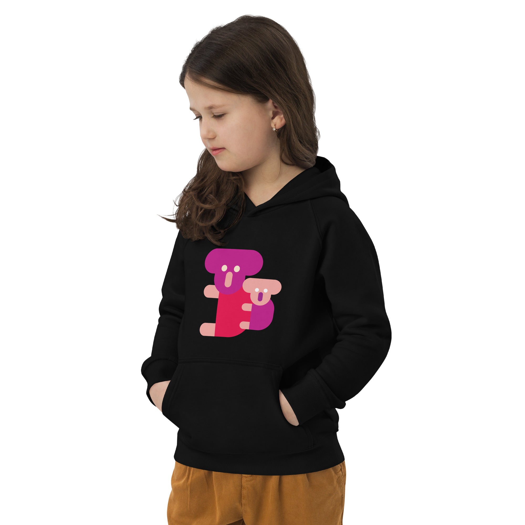 Kids eco hoodie Panda