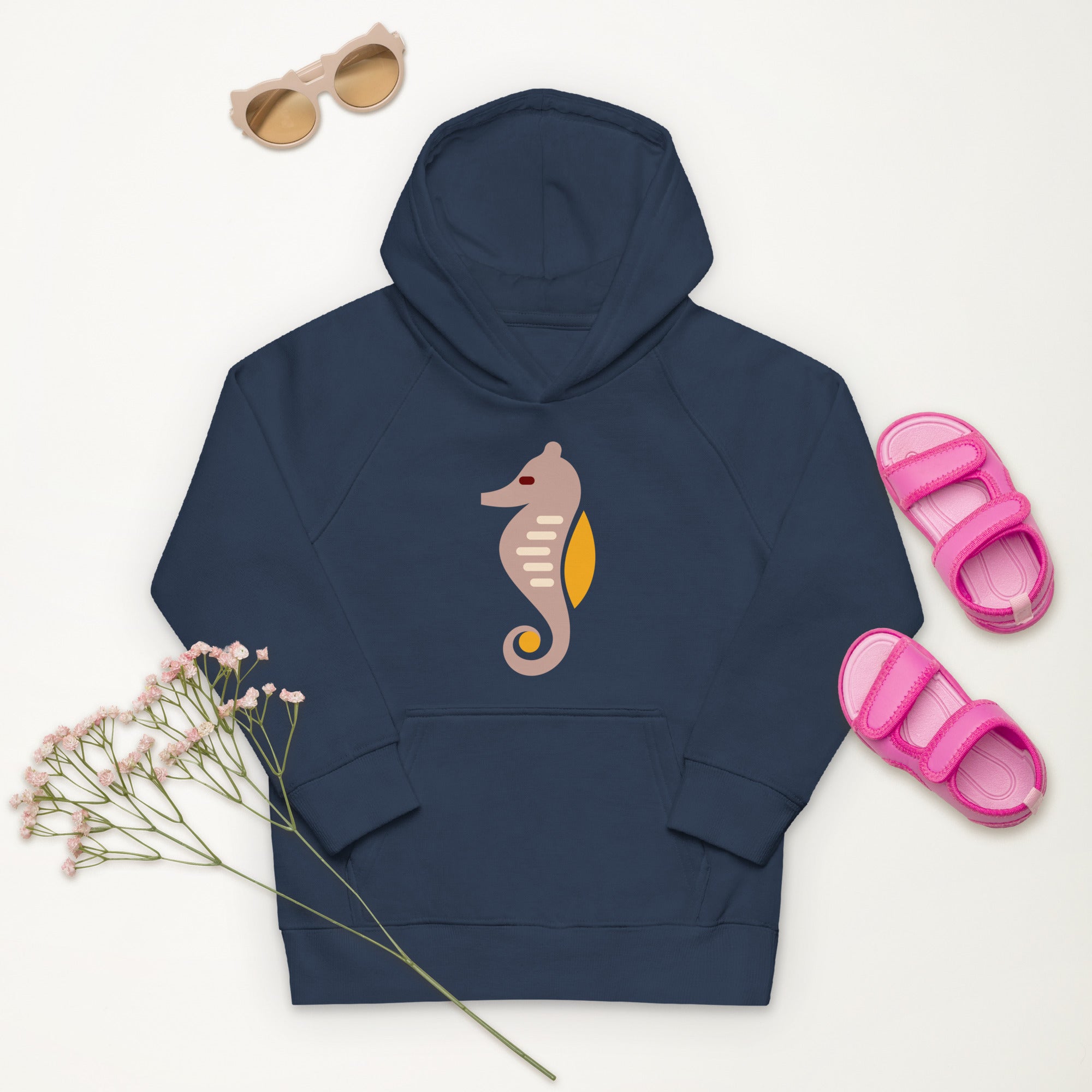 Kids eco hoodie Sea Horse