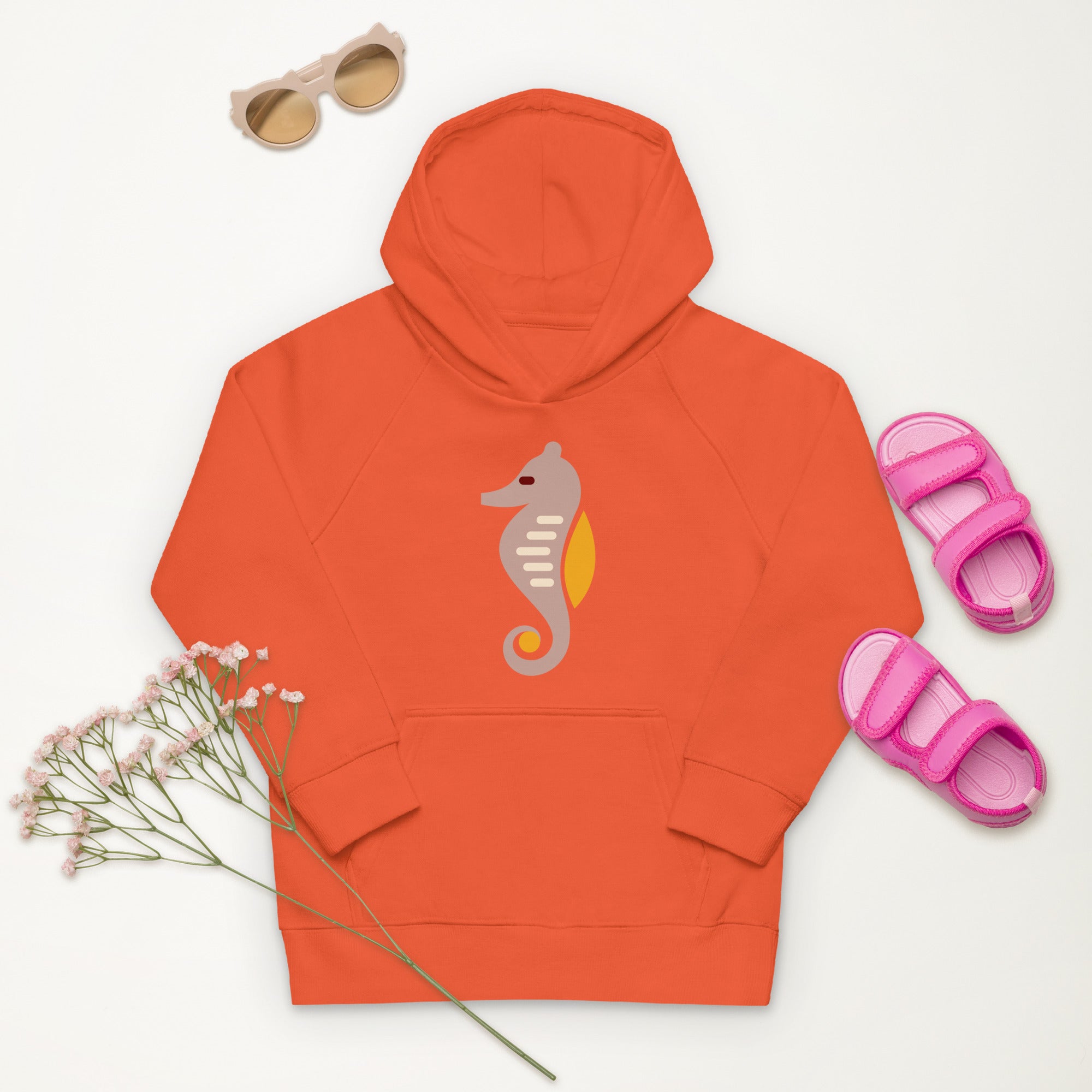 Kids eco hoodie Sea Horse