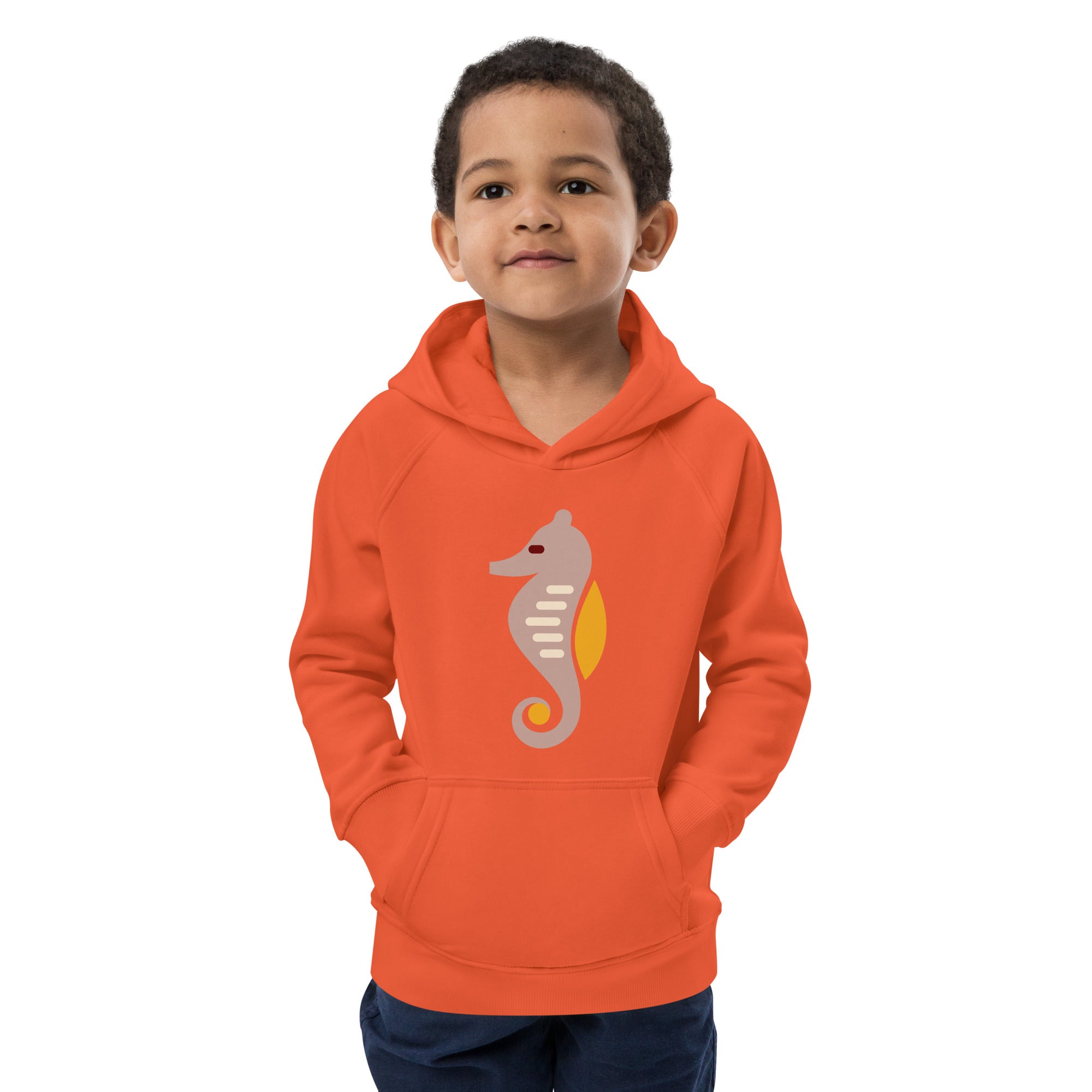 Kids eco hoodie Sea Horse