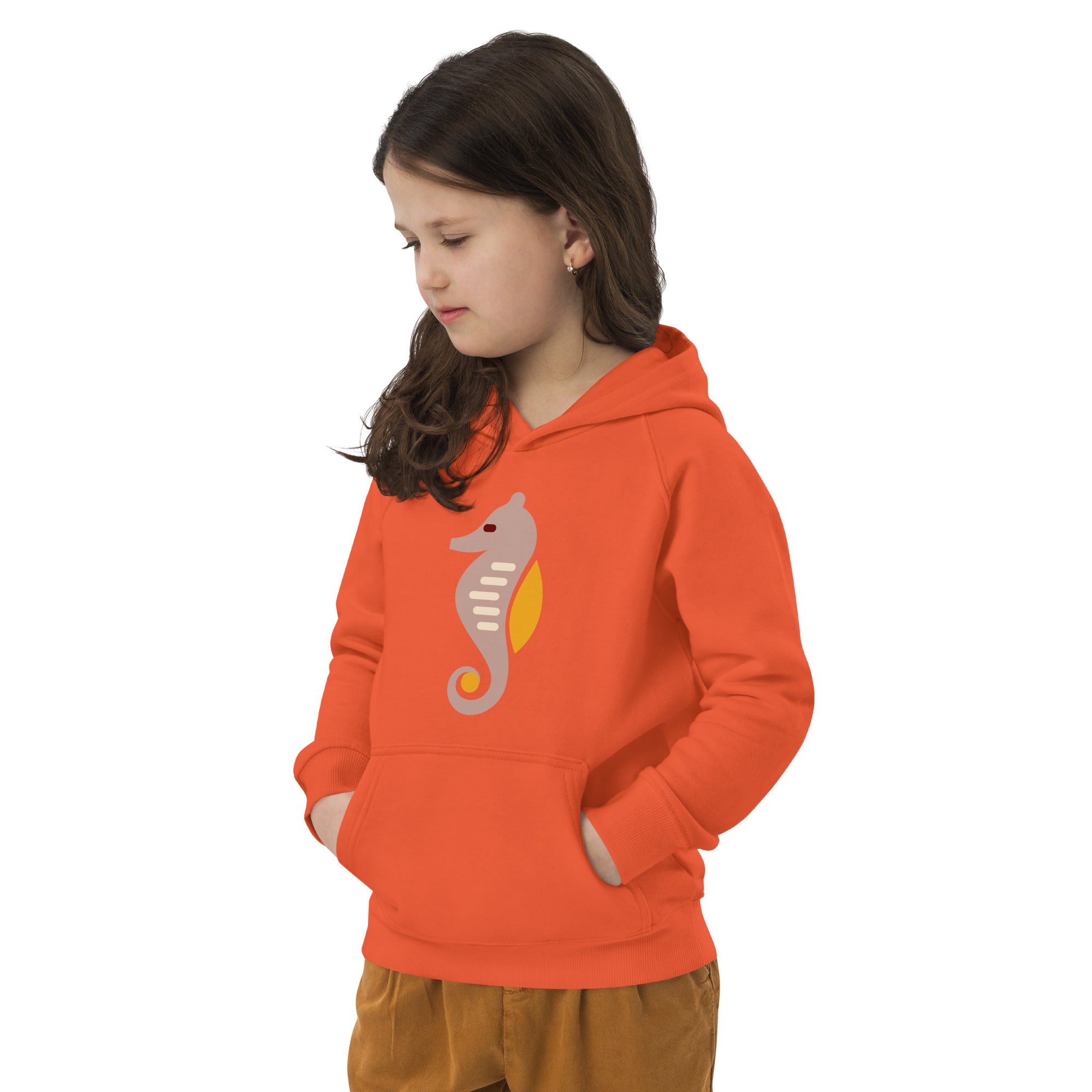 Kids eco hoodie Sea Horse