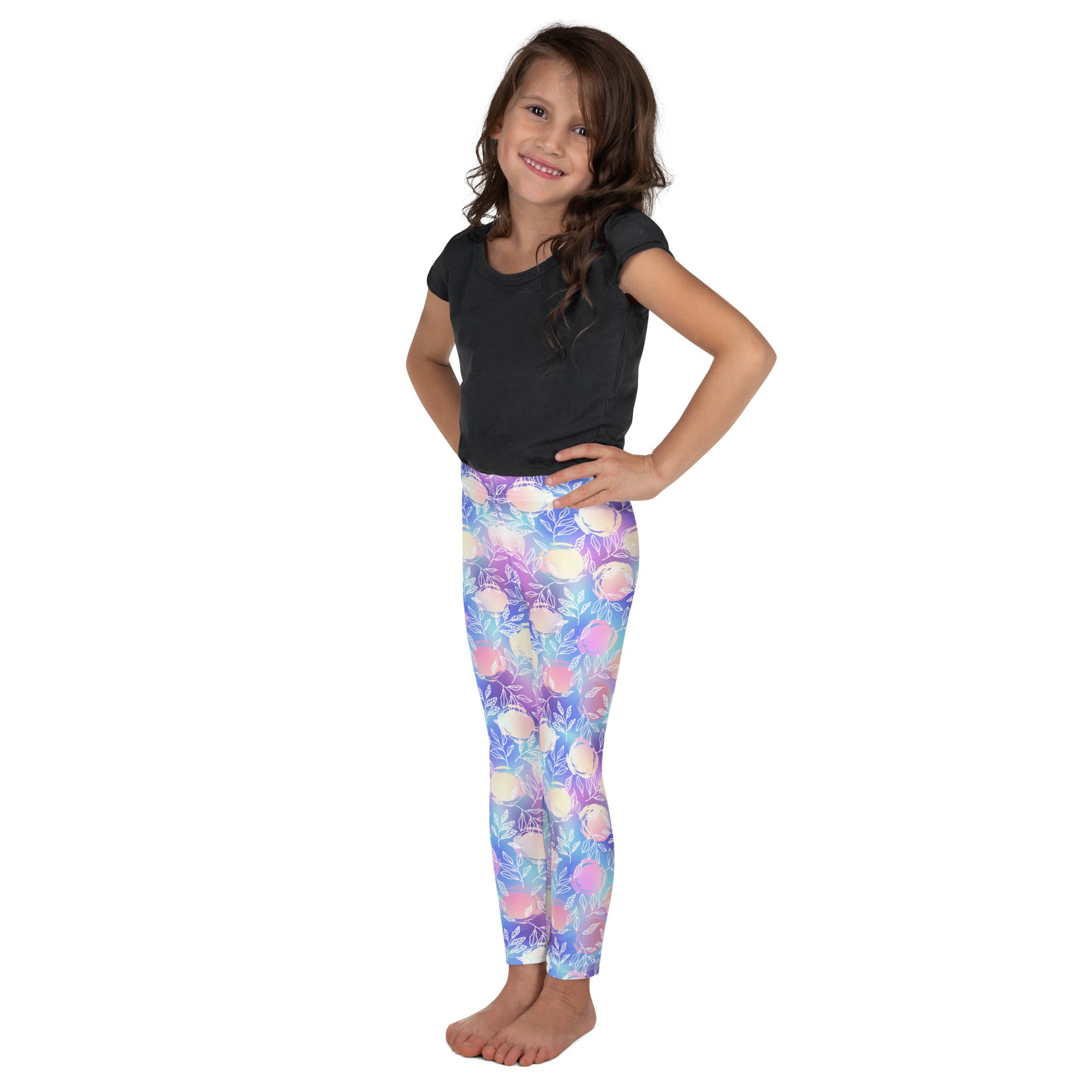Kid's Leggings Botanical Pattern II