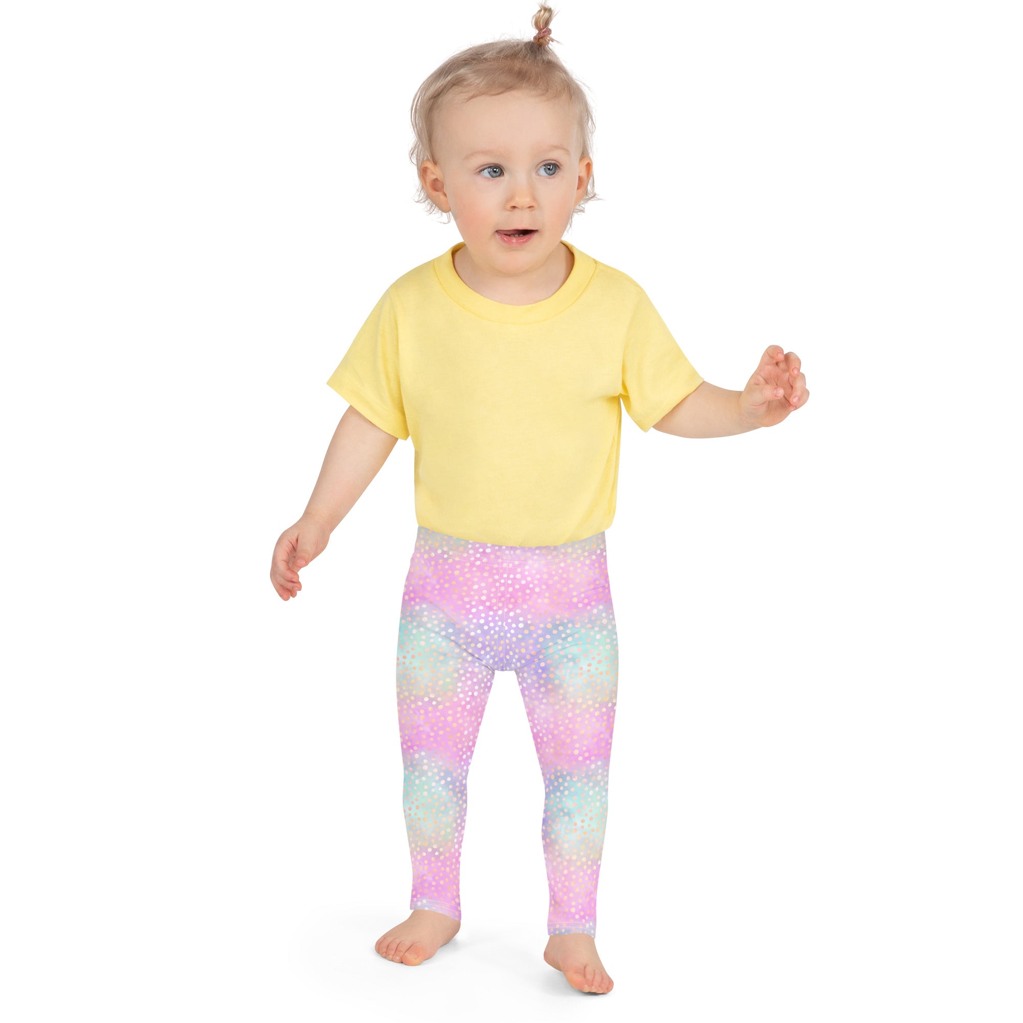 Kid's Leggings Pink and Stars