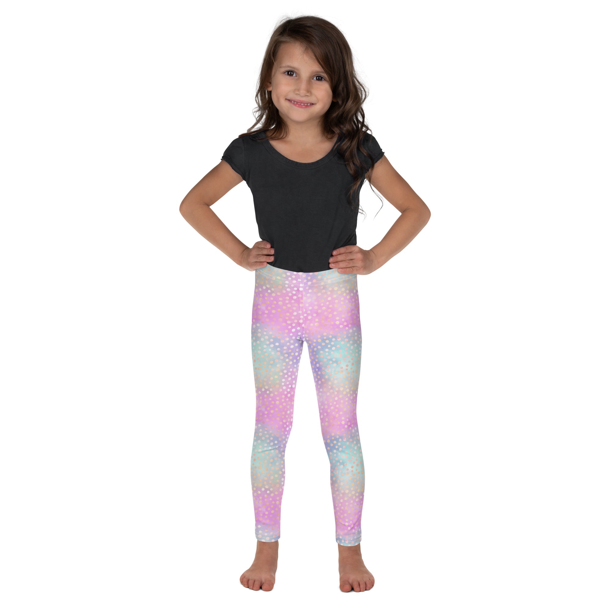 Kid's Leggings Pink and Stars