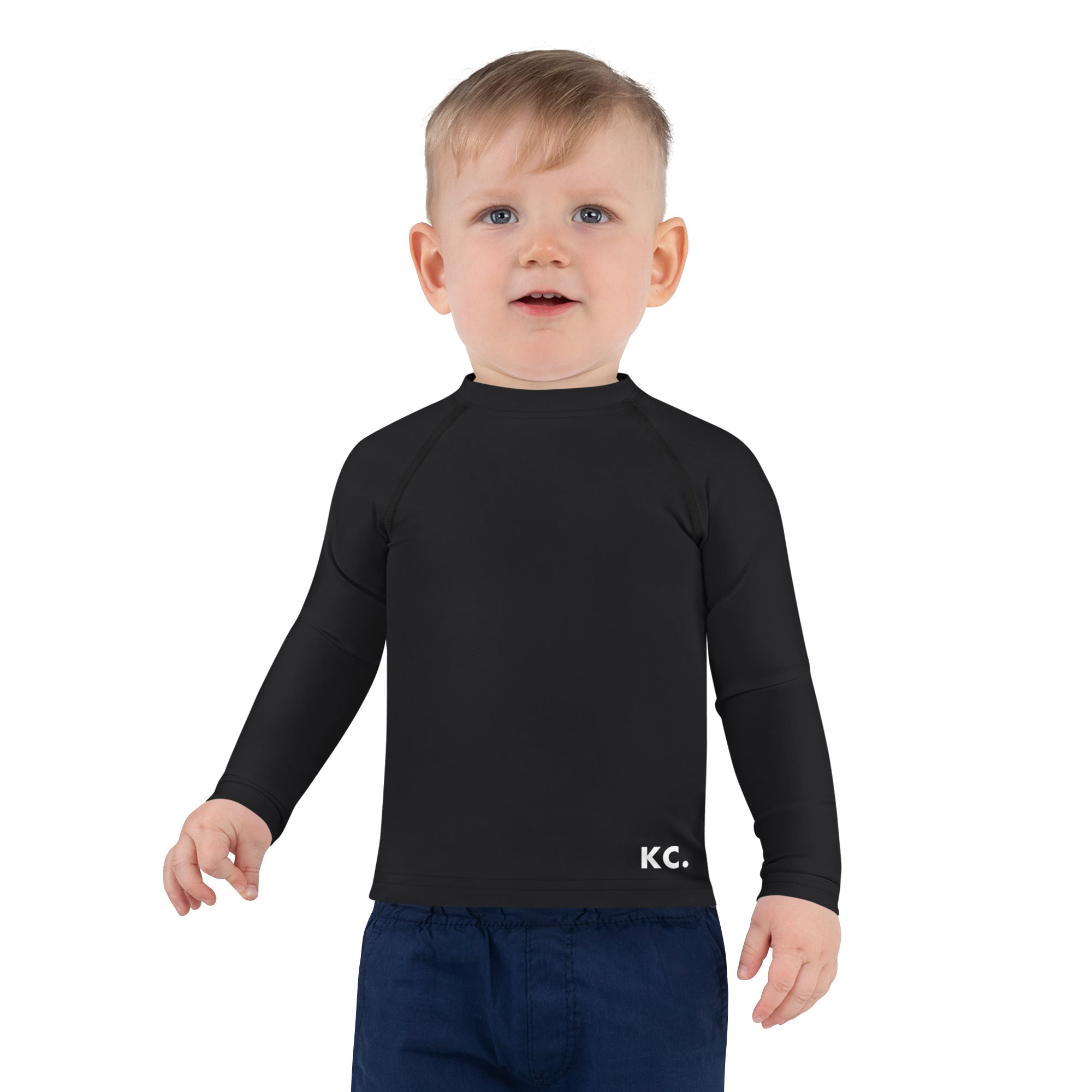 Kids Rash Guard Black