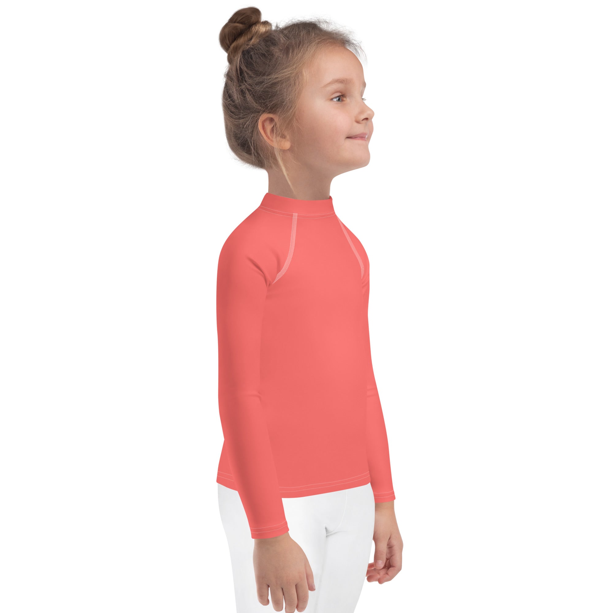 Kids Rash Guard Coral
