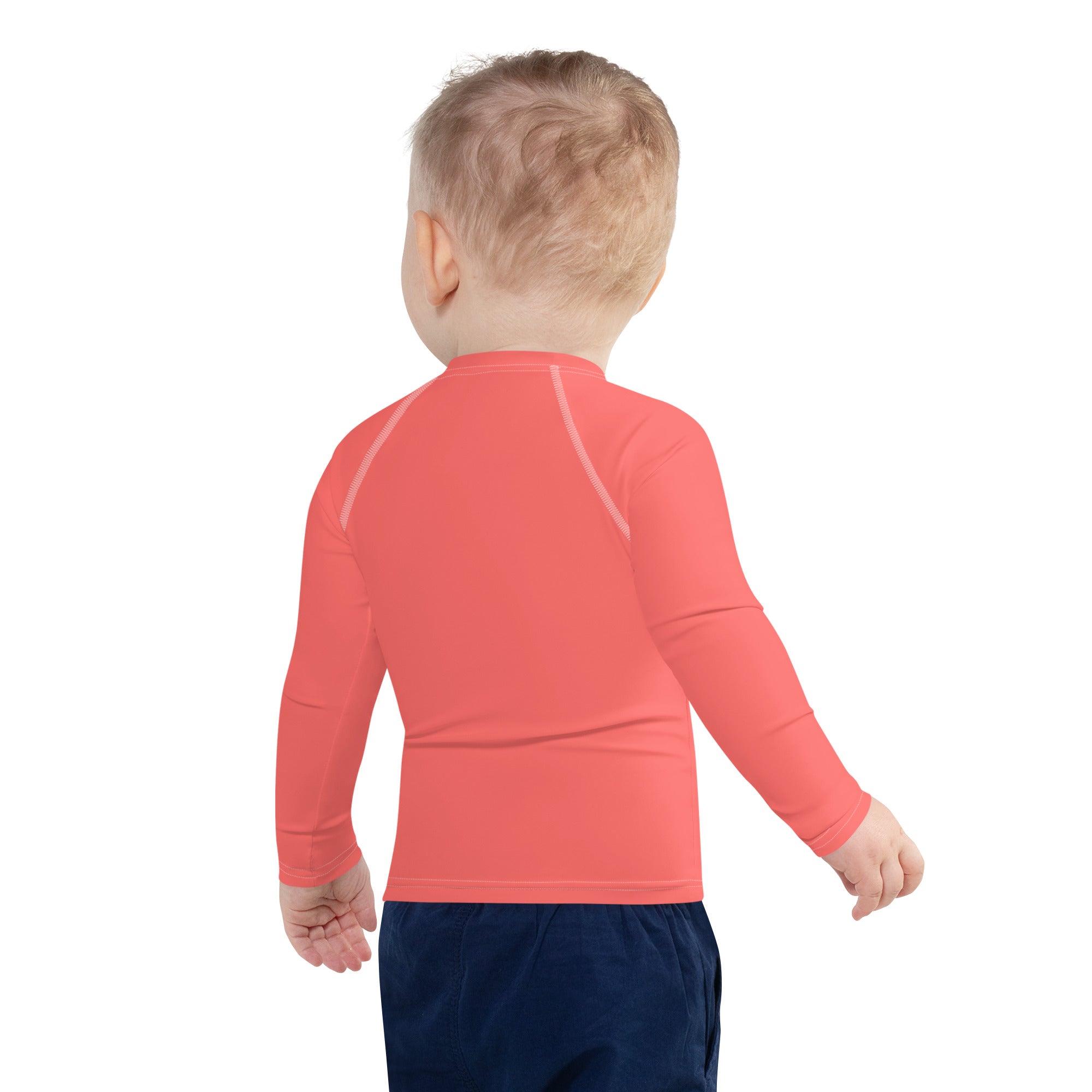Kids Rash Guard Coral