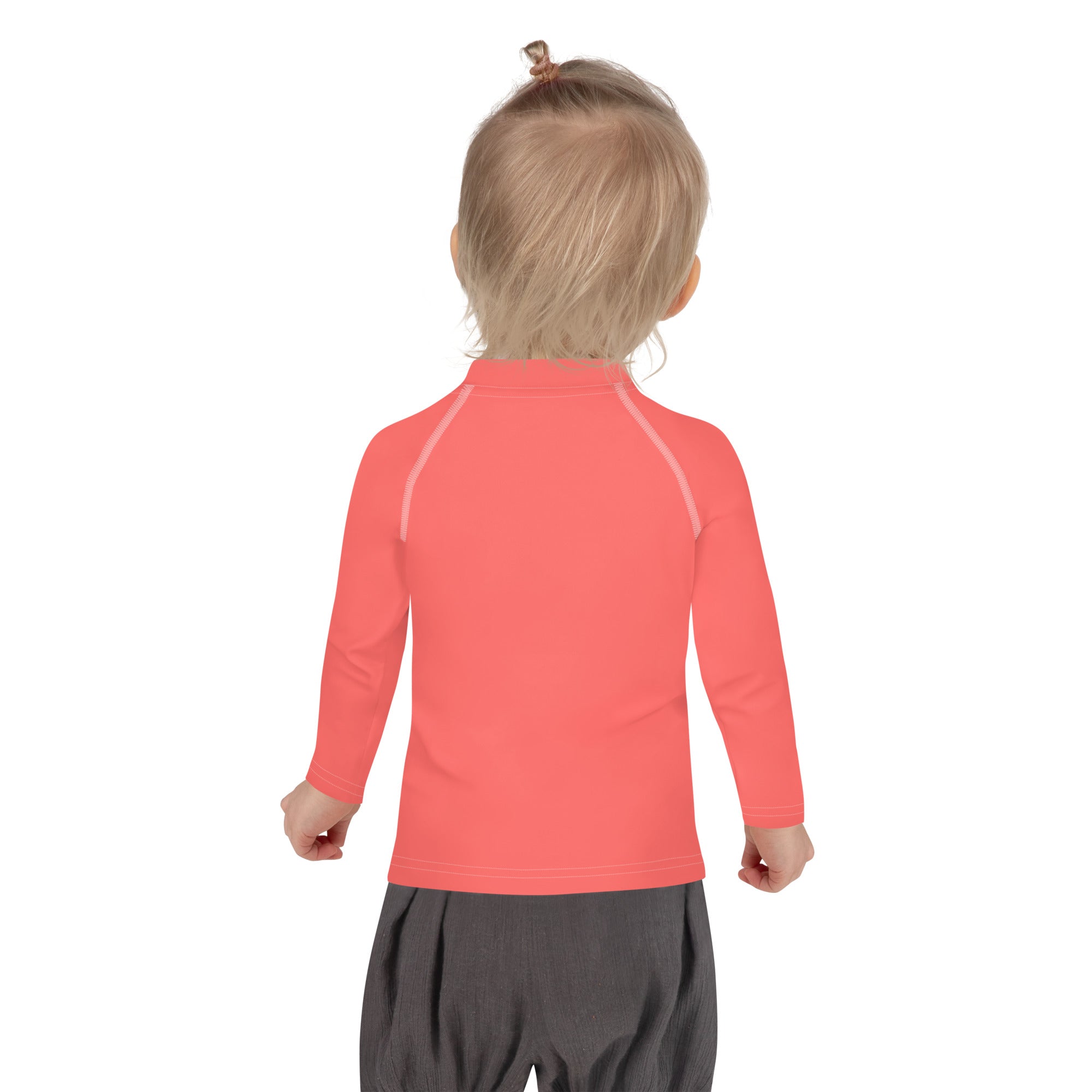 Kids Rash Guard Coral