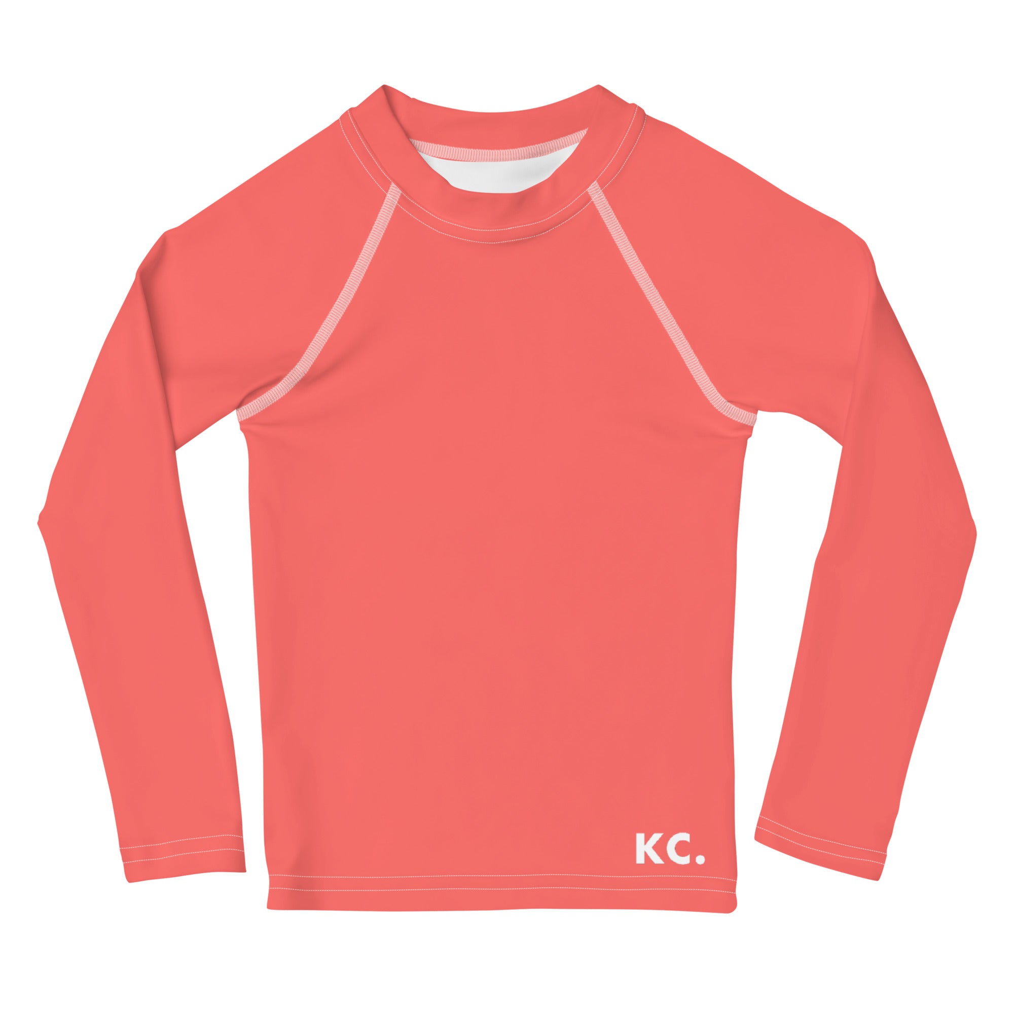 Kids Rash Guard Coral