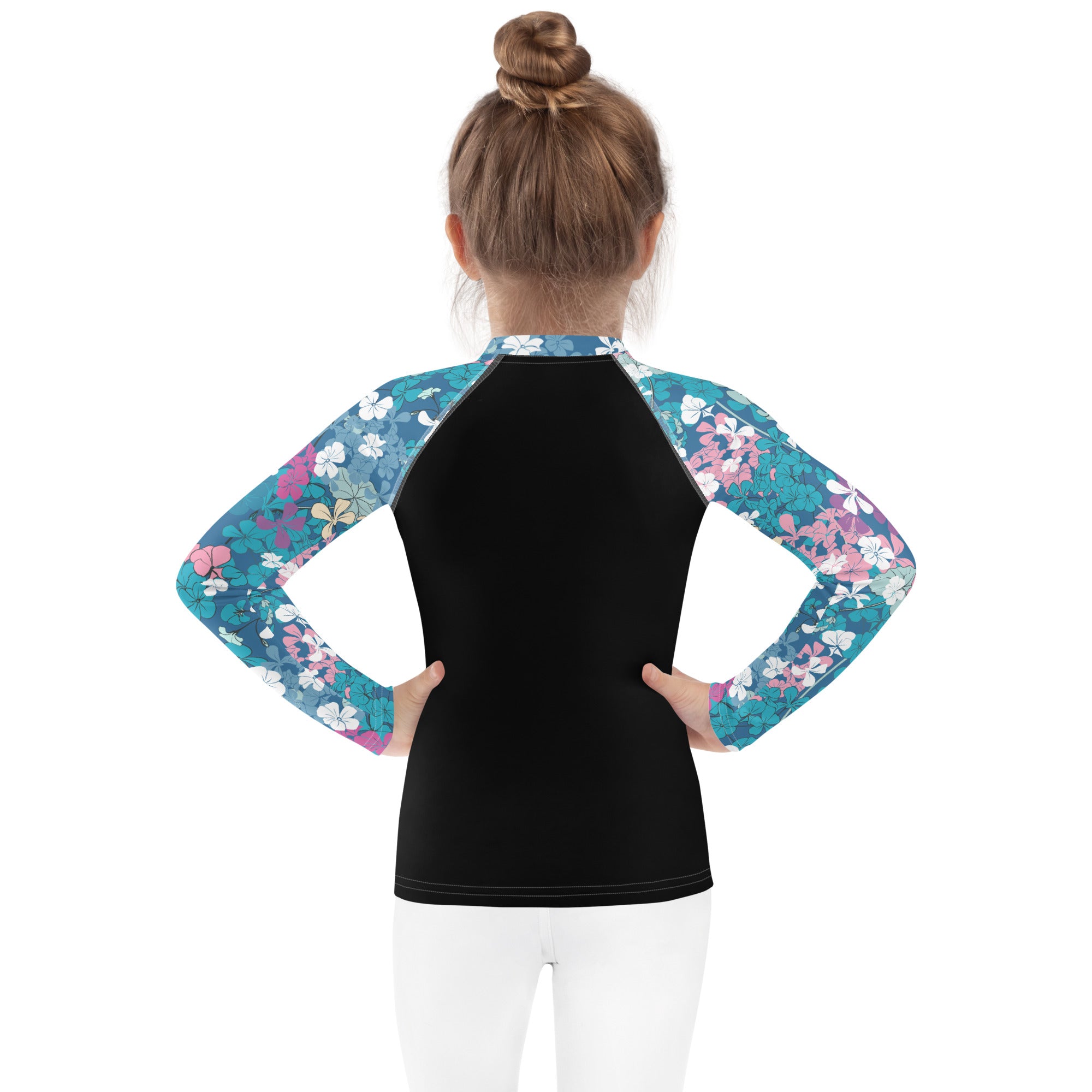 Kids Rash Guard Floral Garden