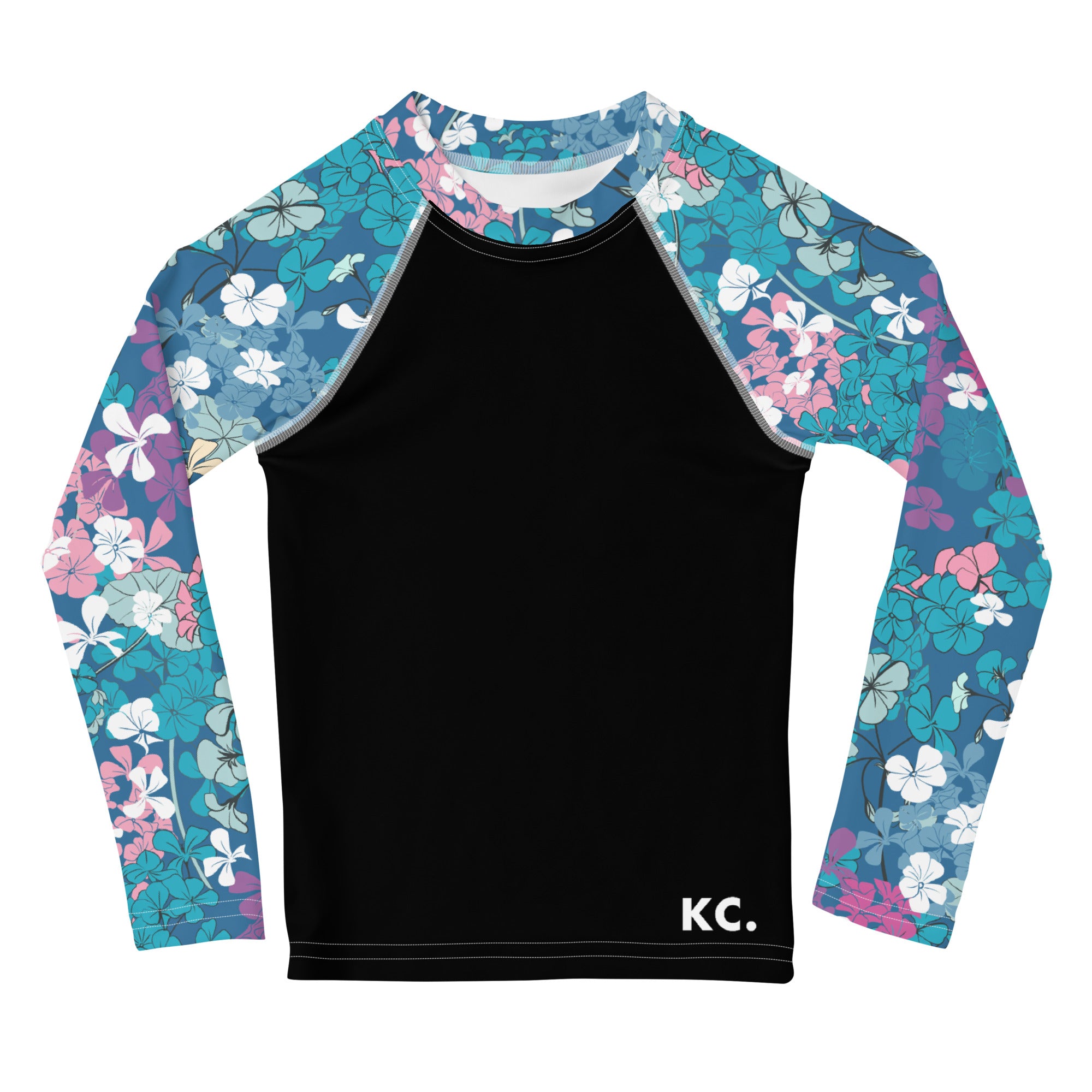 Kids Rash Guard Floral Garden