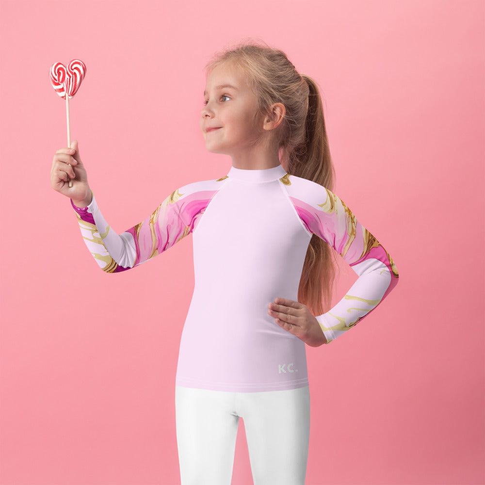 Kids Rash Guard Ink Pattern I