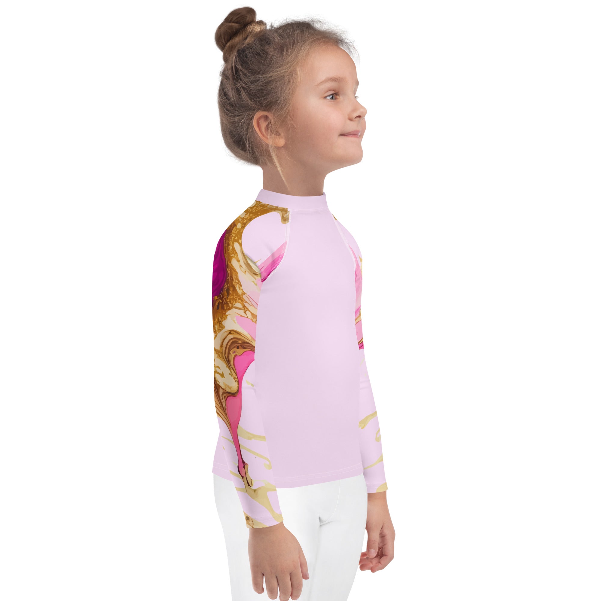 Kids Rash Guard Ink Pattern I