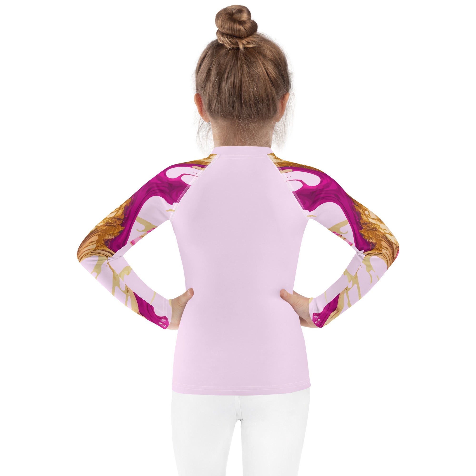 Kids Rash Guard Ink Pattern I
