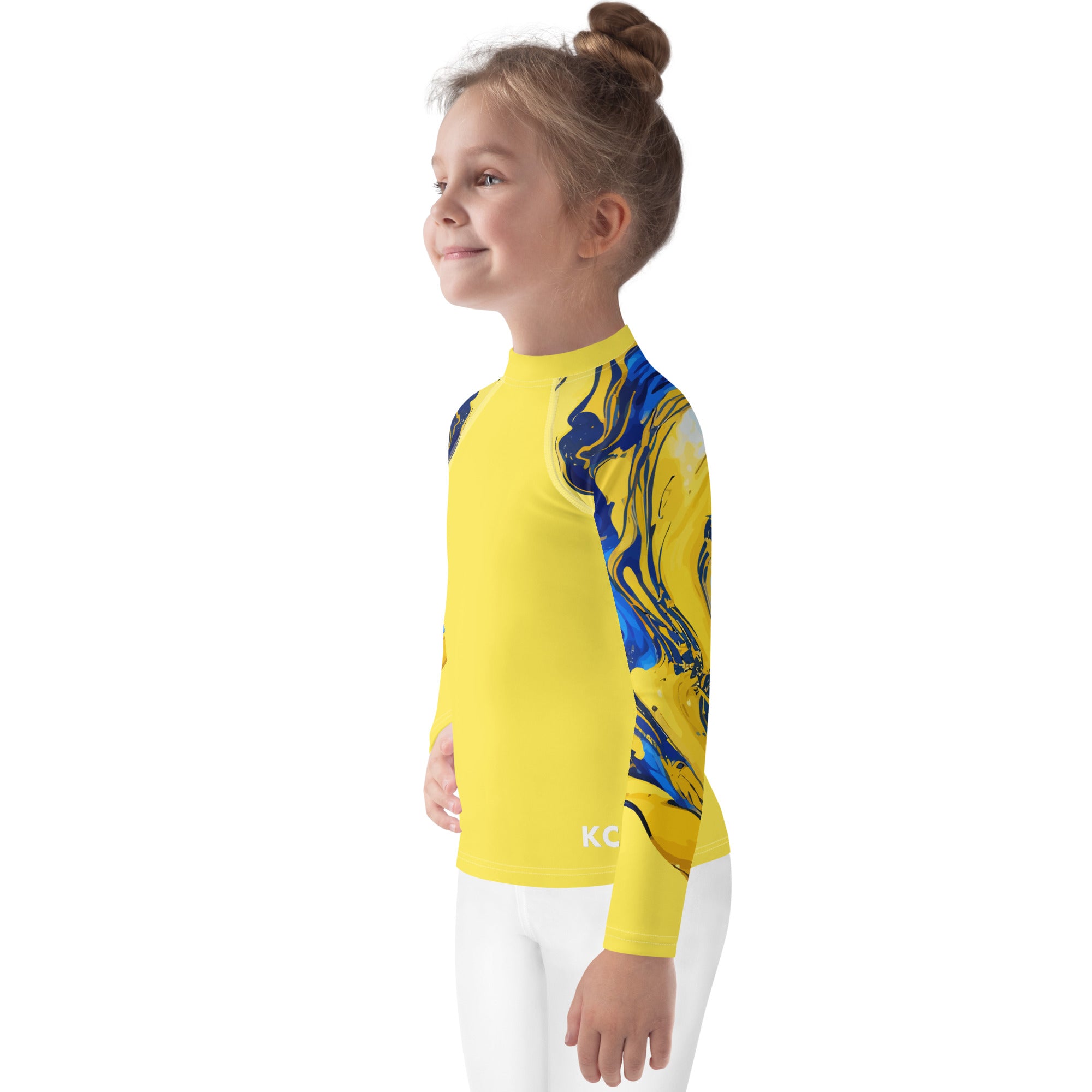 Kids Rash Guard Ink Pattern III