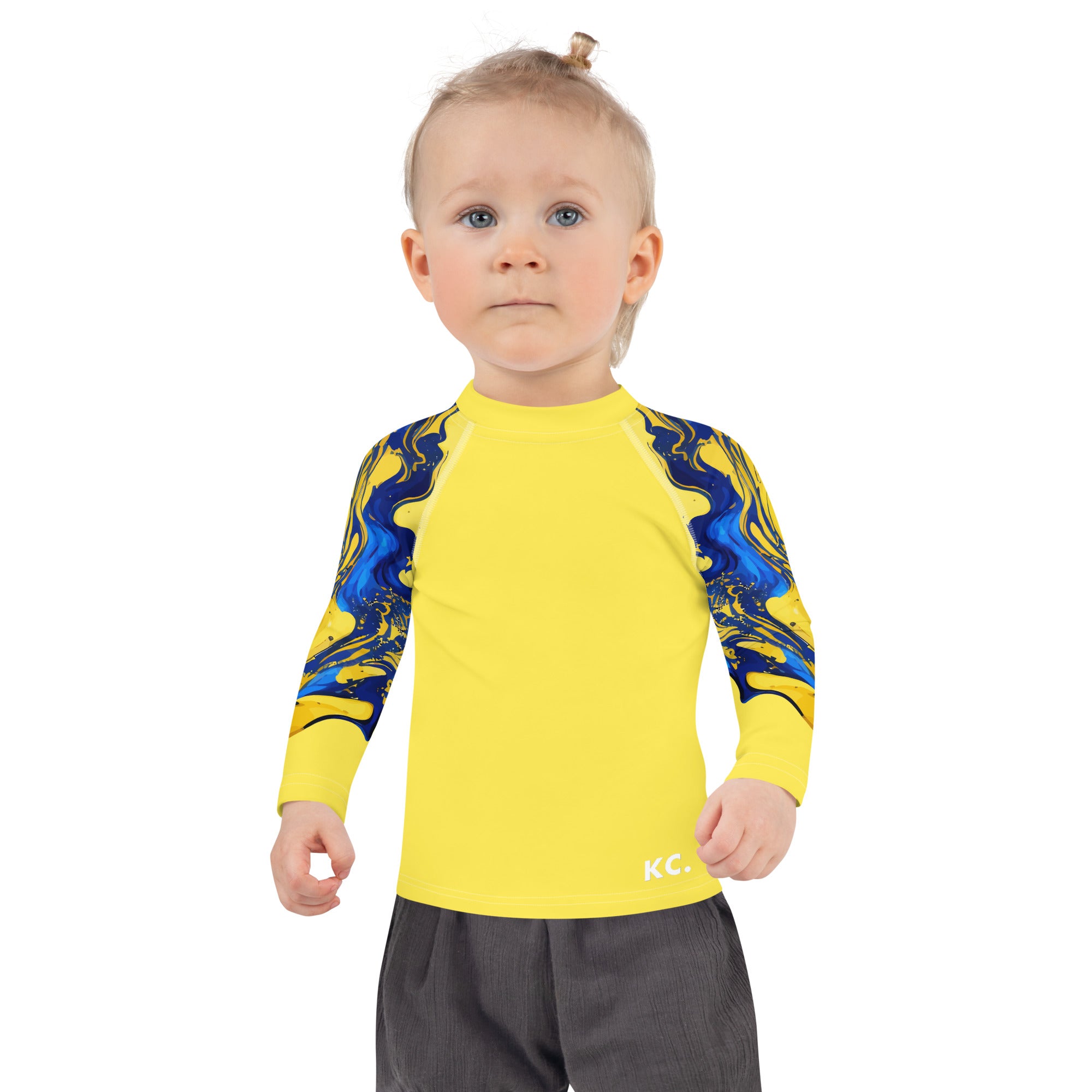 Kids Rash Guard Ink Pattern III