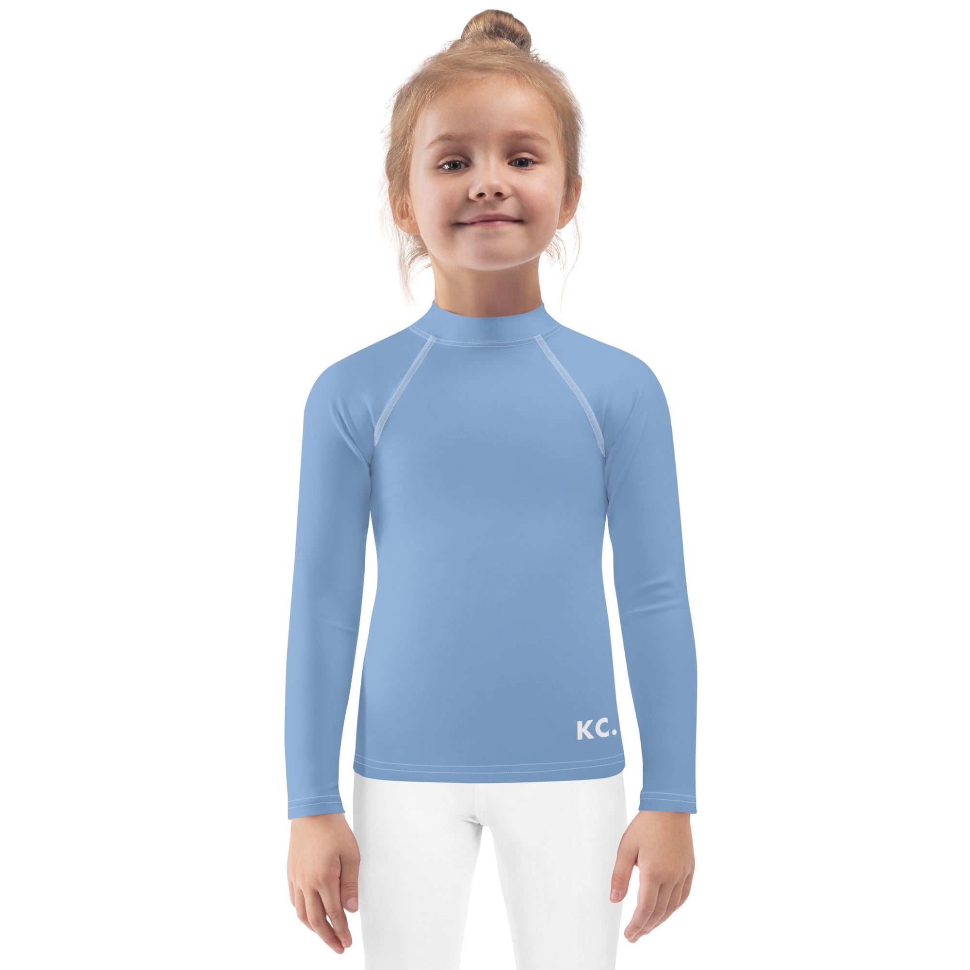 Kids Rash Guard Light Blue