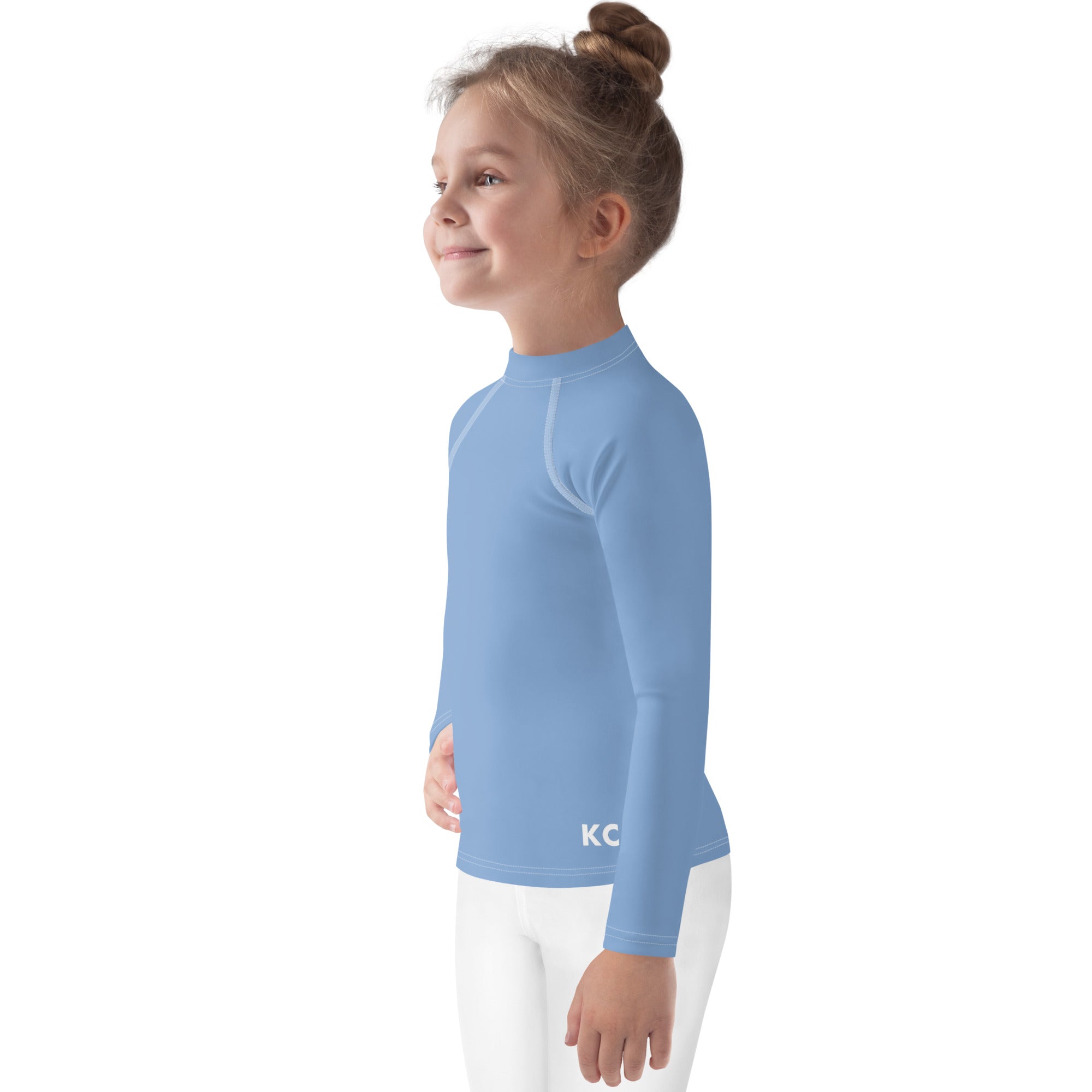 Kids Rash Guard Light Blue