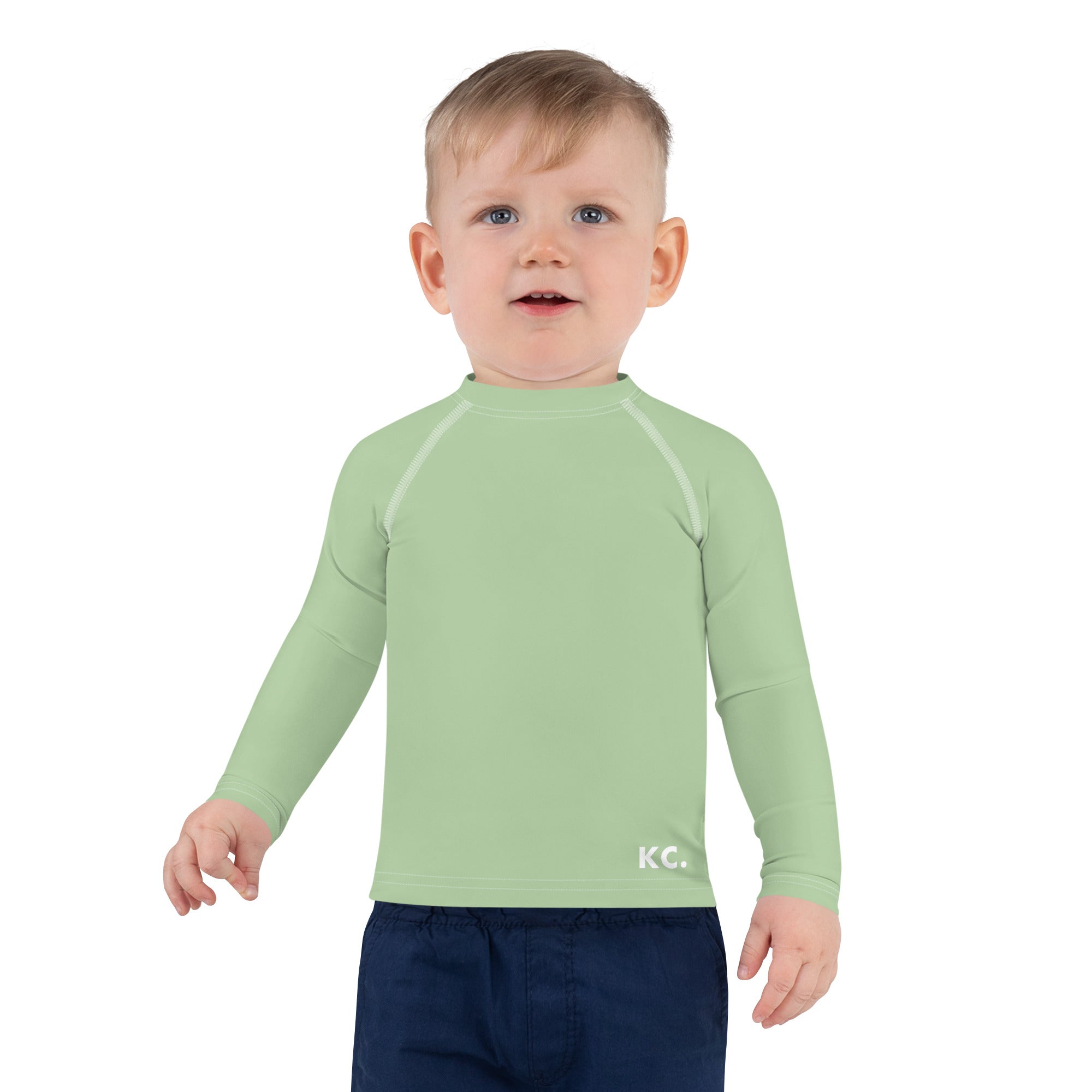 Kids Rash Guard Light Green
