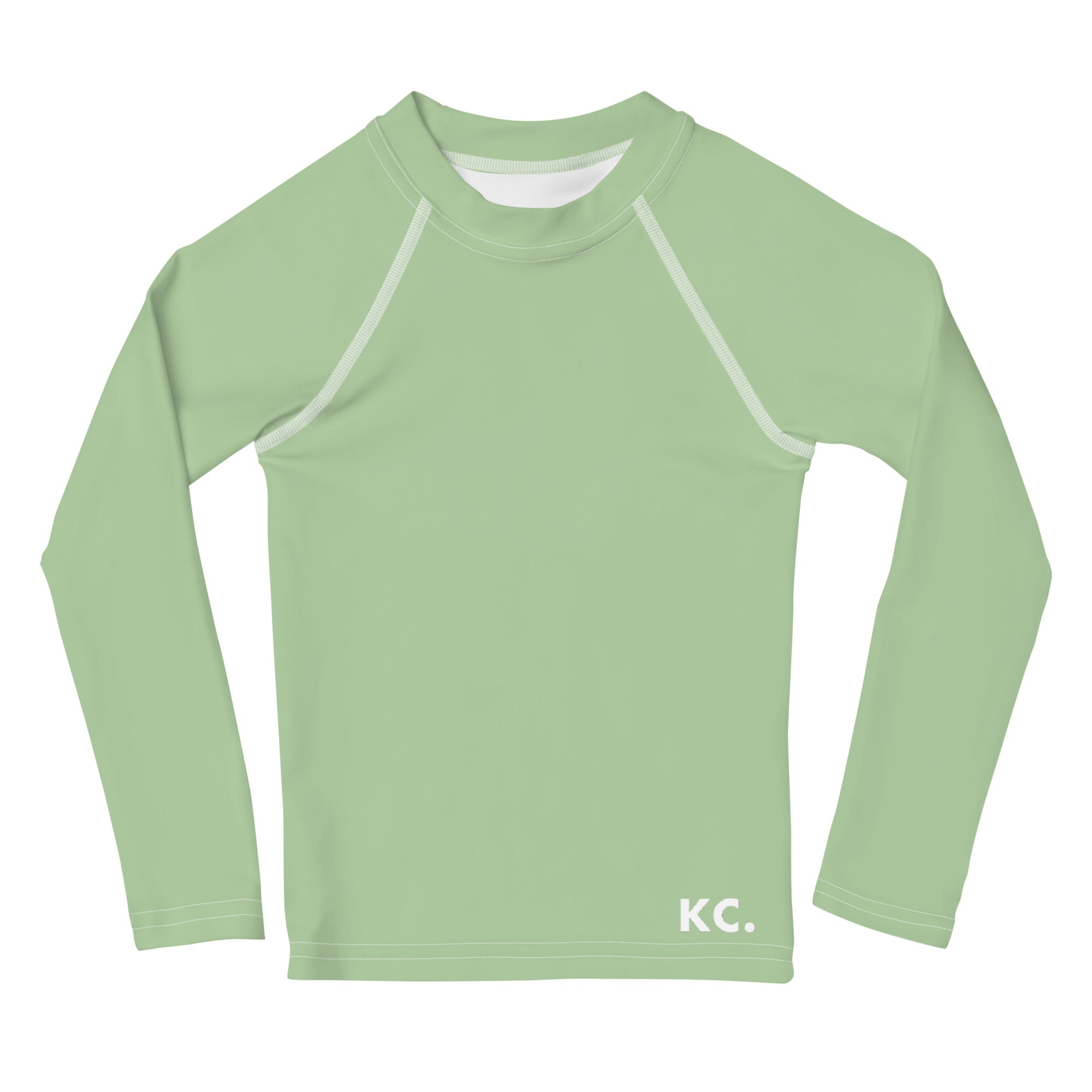 Kids Rash Guard Light Green