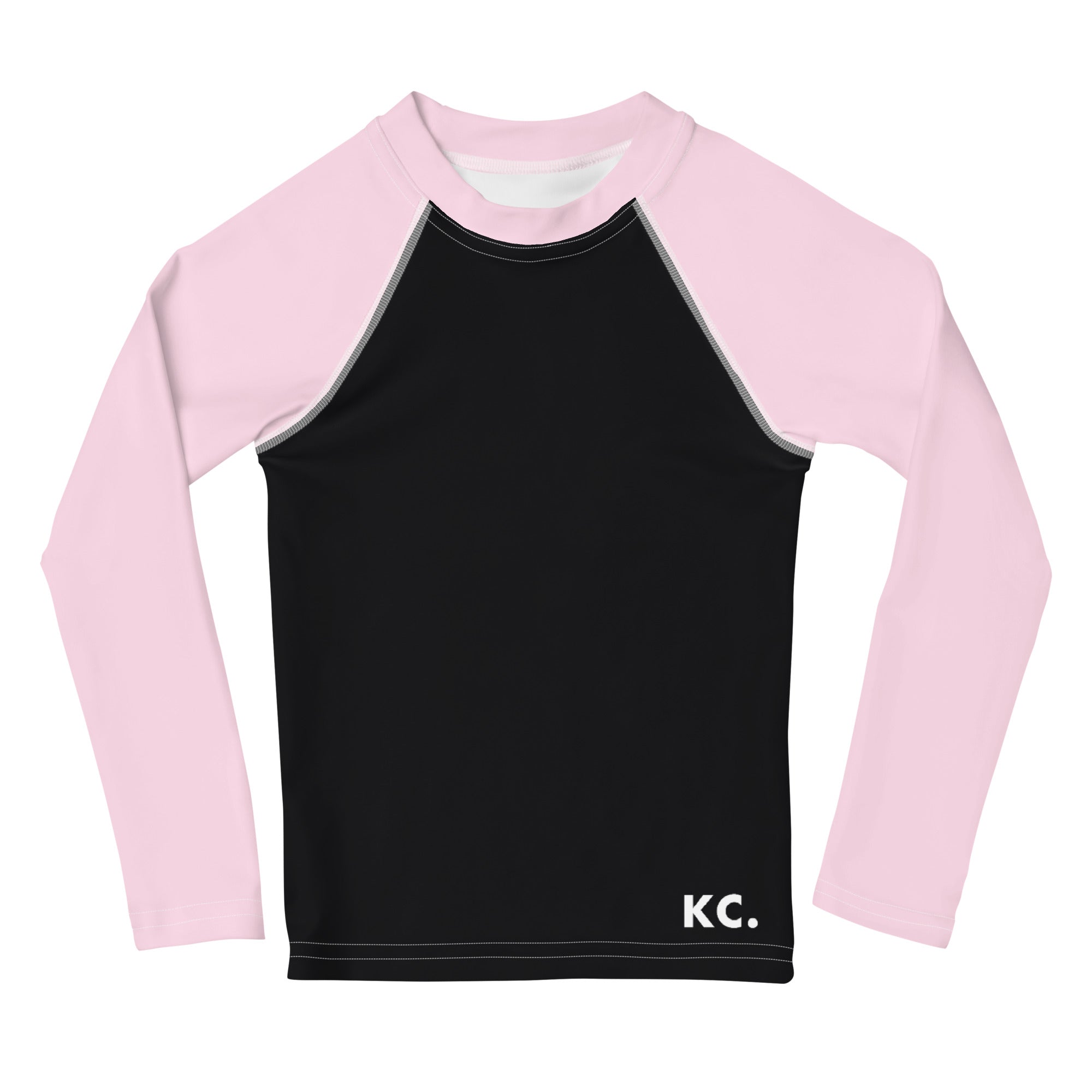 Kids Rash Guard Pink And Black