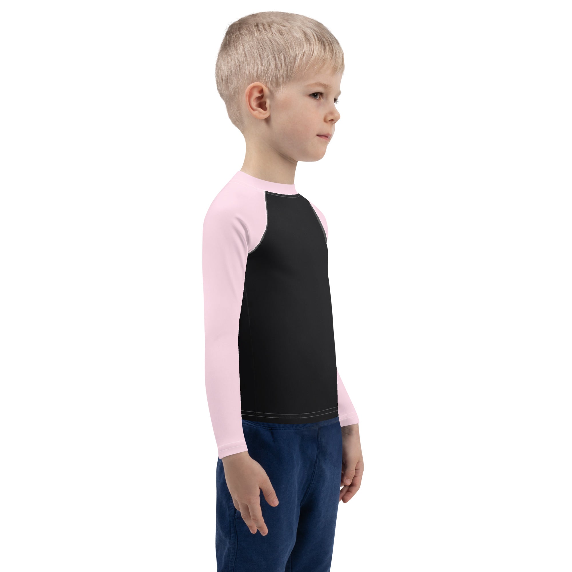 Kids Rash Guard Pink And Black